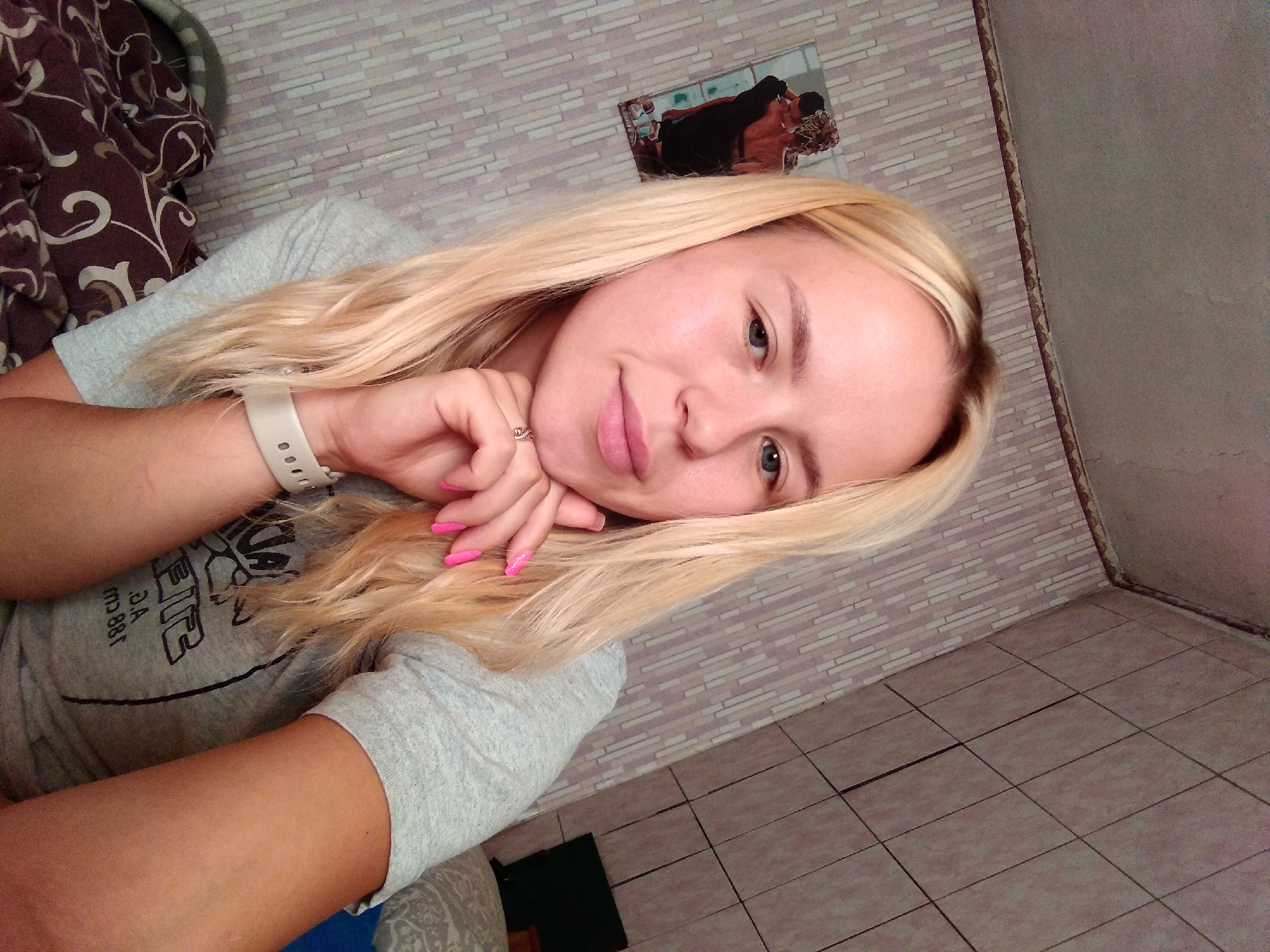 Multiple selfies in a Radisne room, with a glowing PC setup nearby