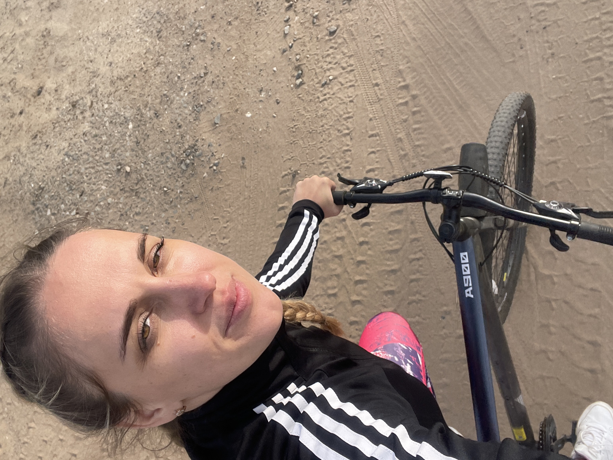 Women spotted cycling, shopping in Chaikovsky, Russia