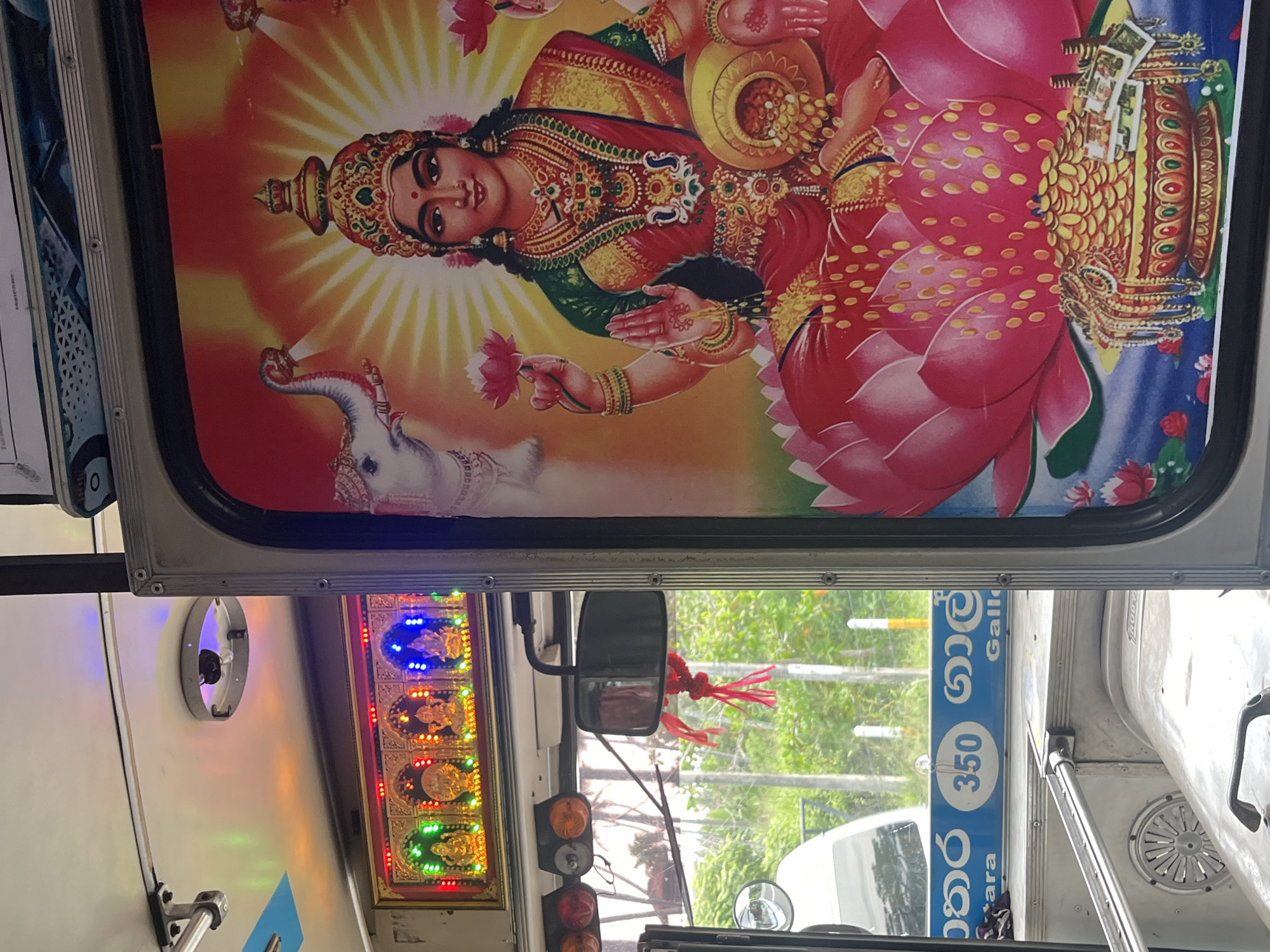 Hindu goddess image spotted in Sri Lankan vehicle interior