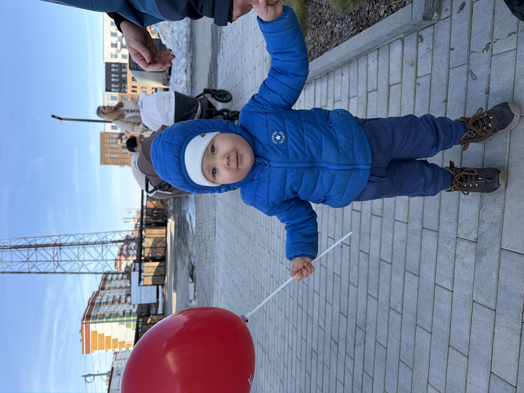 Family outing with mascot entertainment in Pervomaysky, Russia