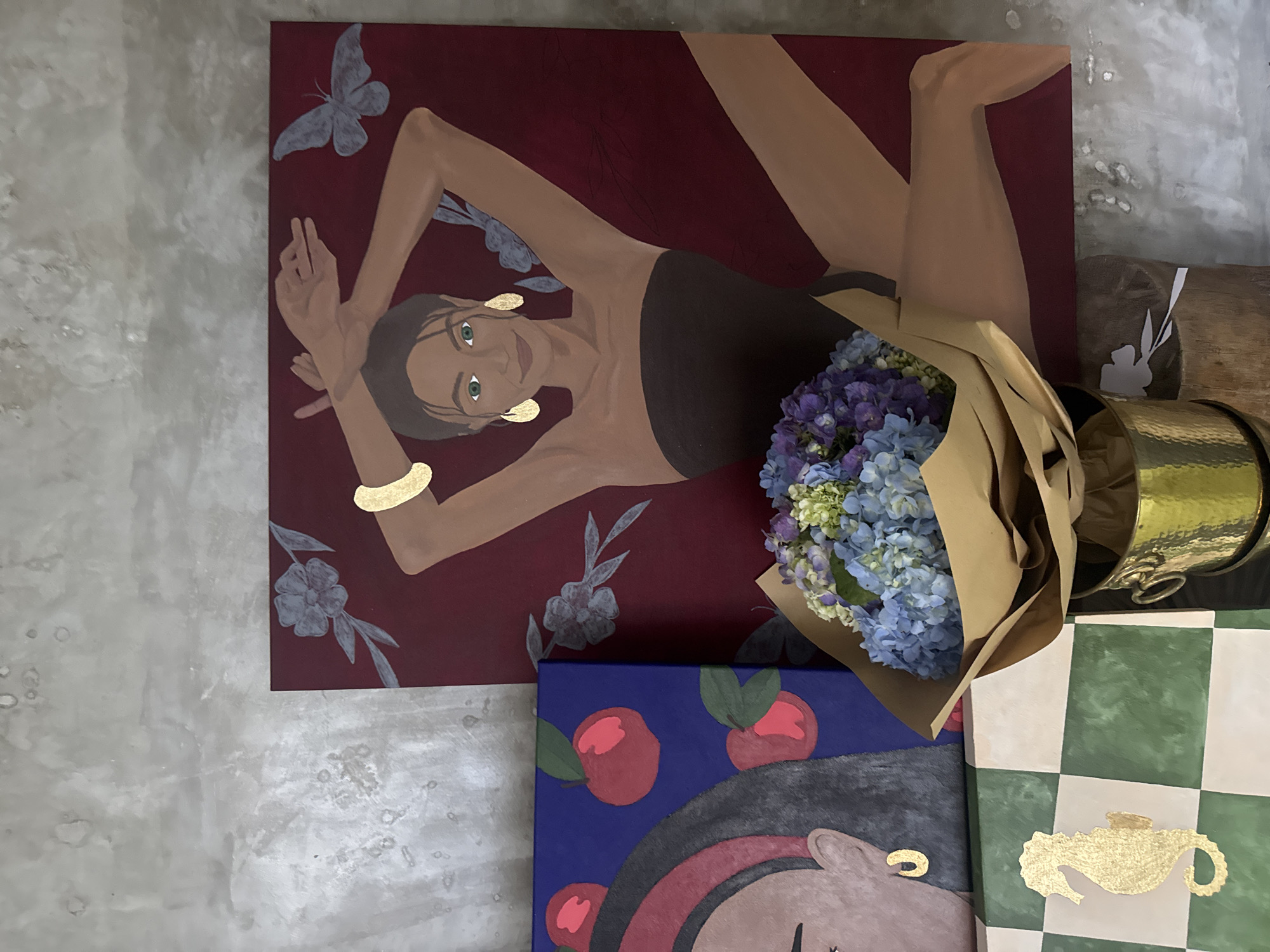Art-decorated interior space documented in North Kuta, Indonesia