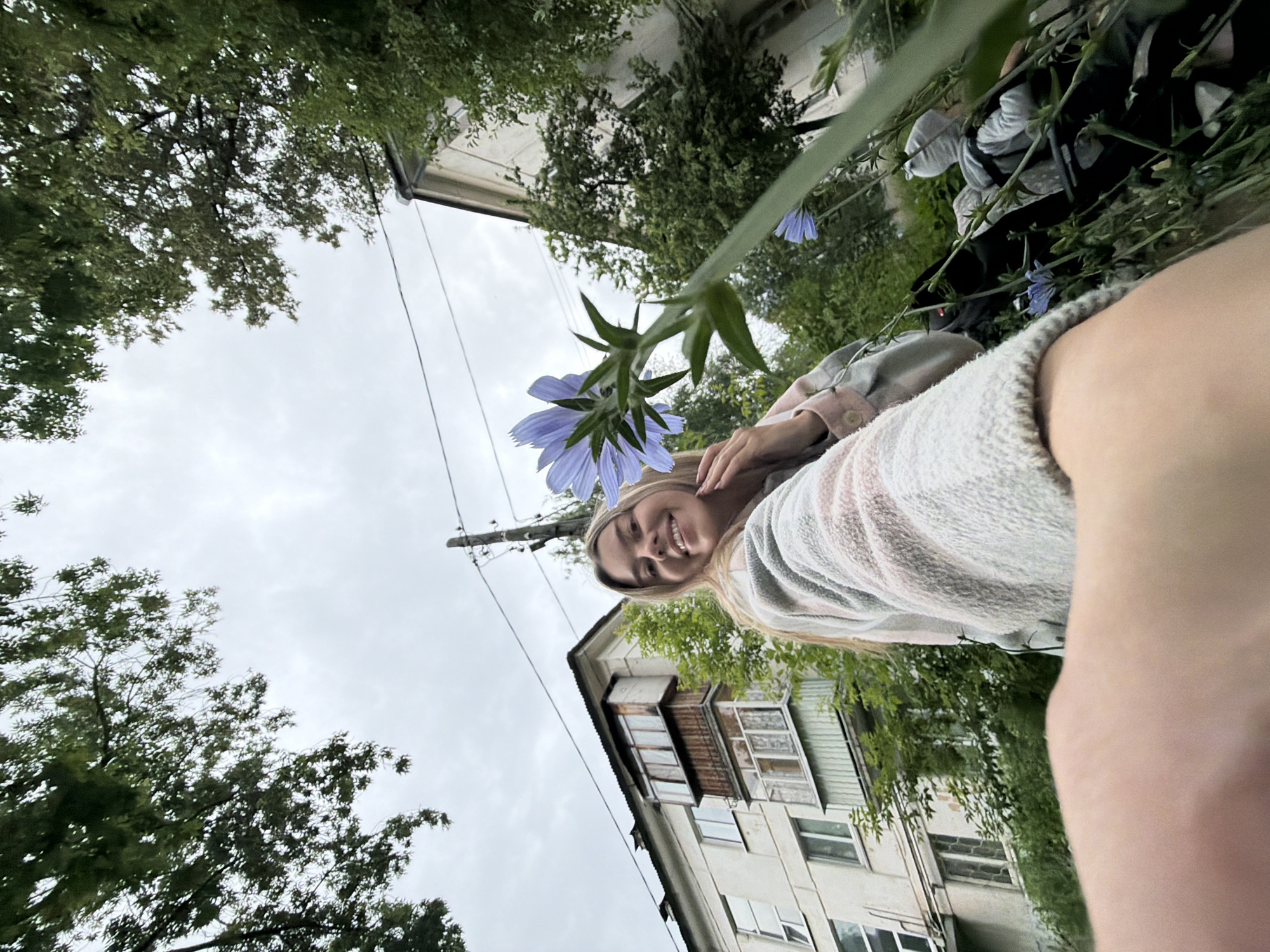 Summer afternoon out in Chaikovsky, fountain, café, and all