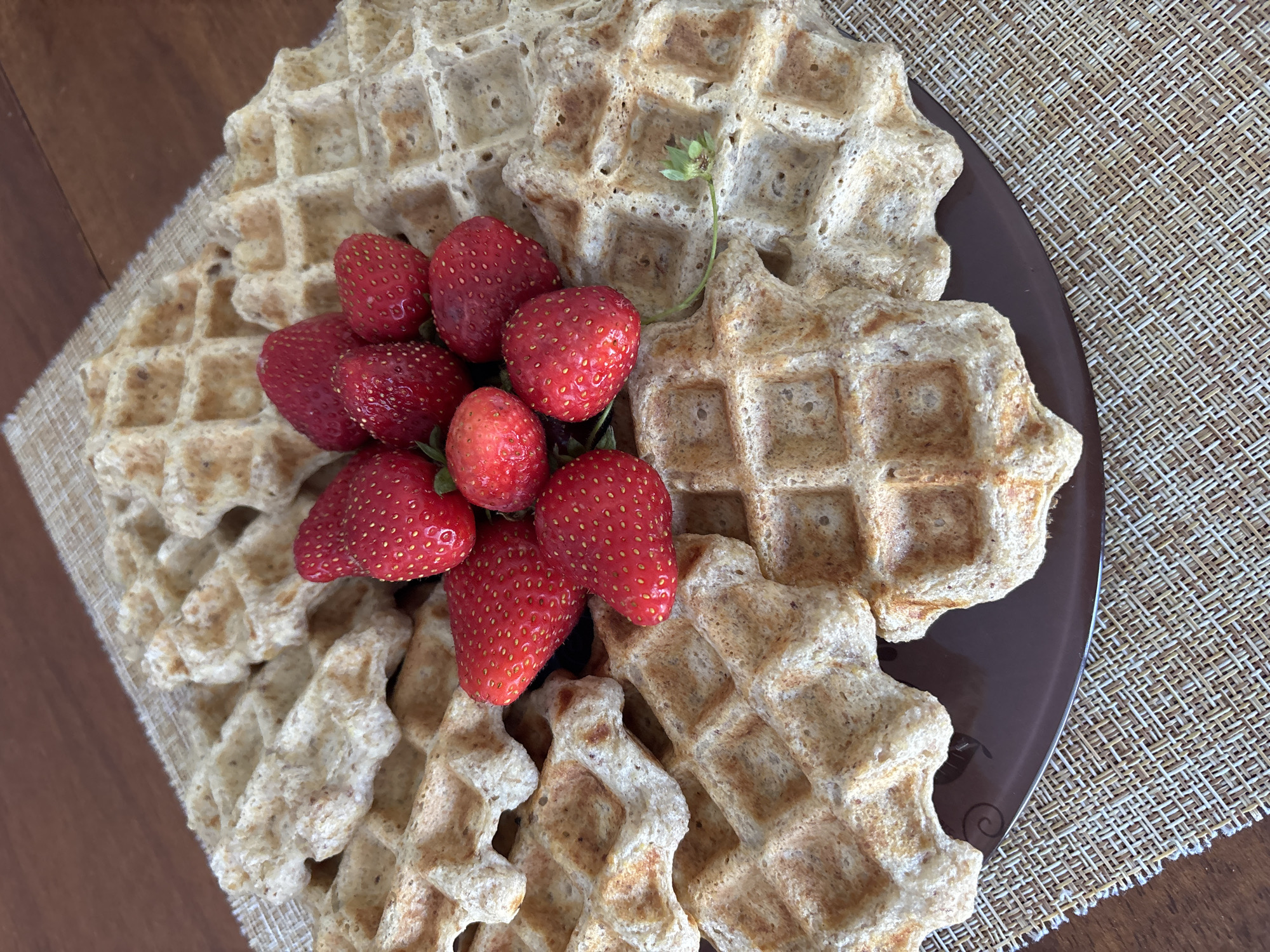 Waffle making session in Sochi with fresh toppings