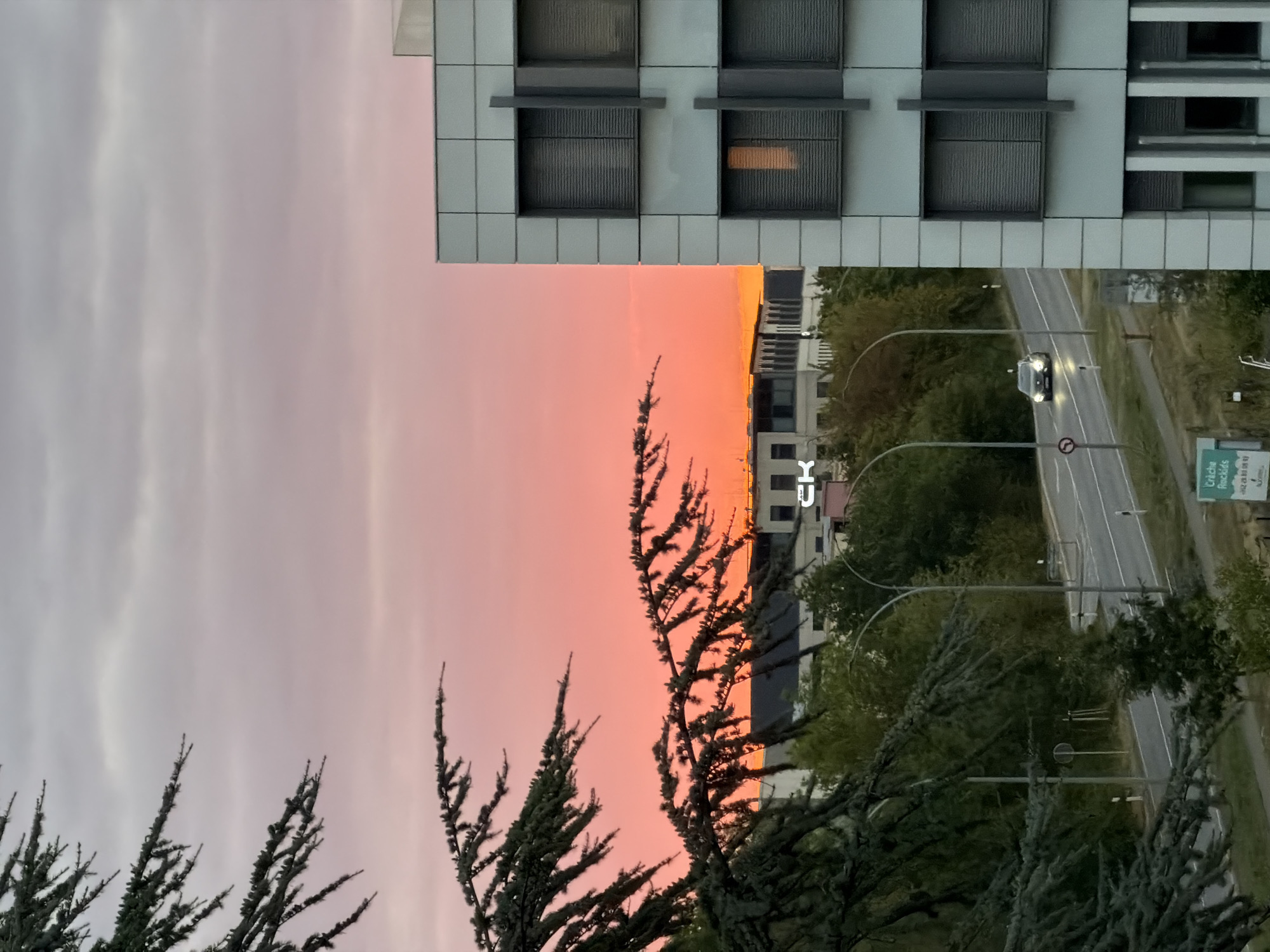 Sunrise views and a wooden tractor build in Leudelange