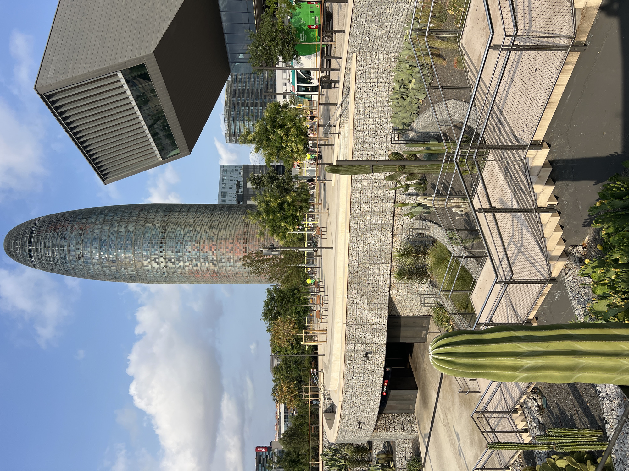Barcelona's skyline and Sagrada Família on a summer afternoon