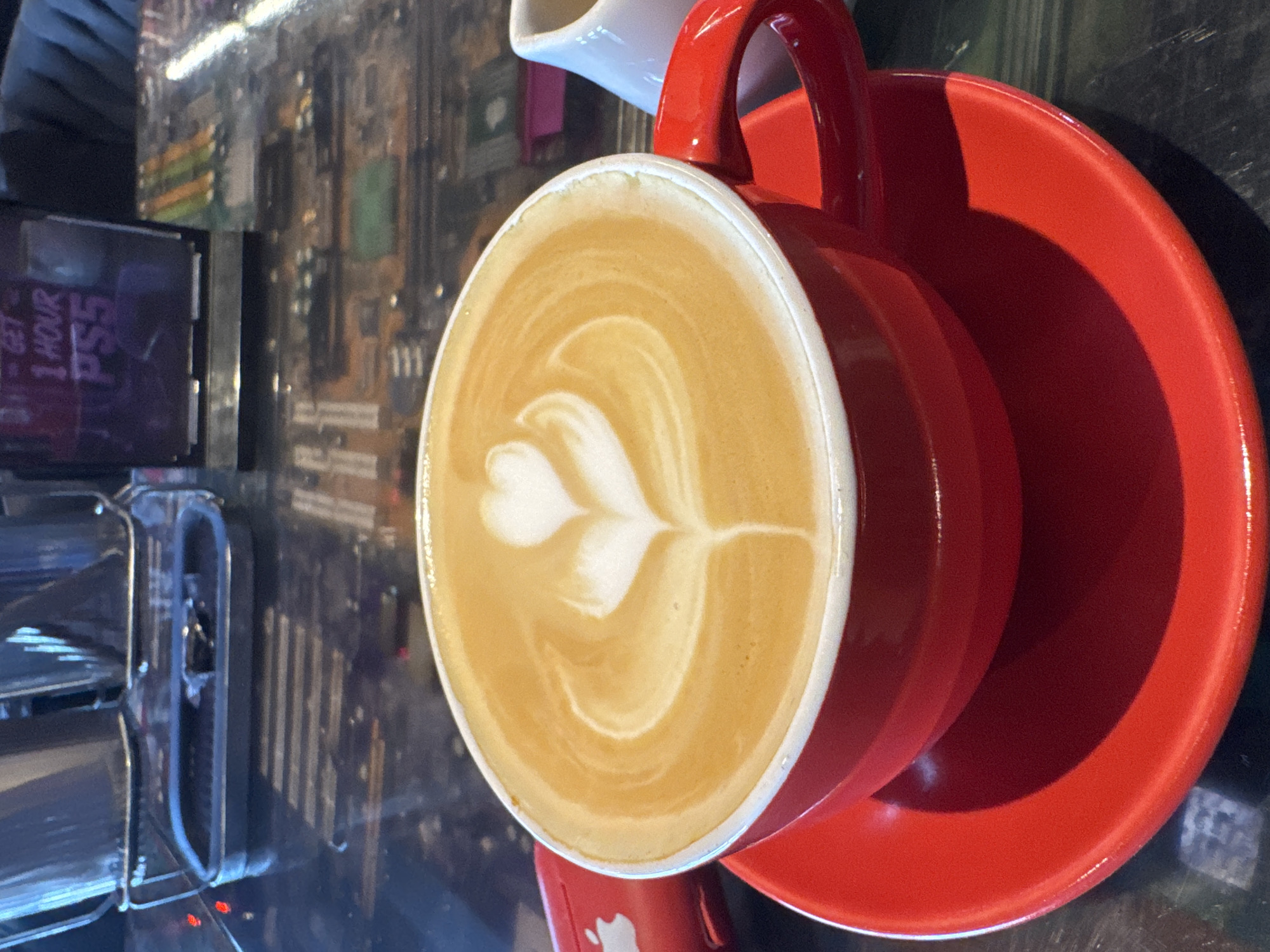 Morning coffee at a tech-themed cafe in Kuta Selatan