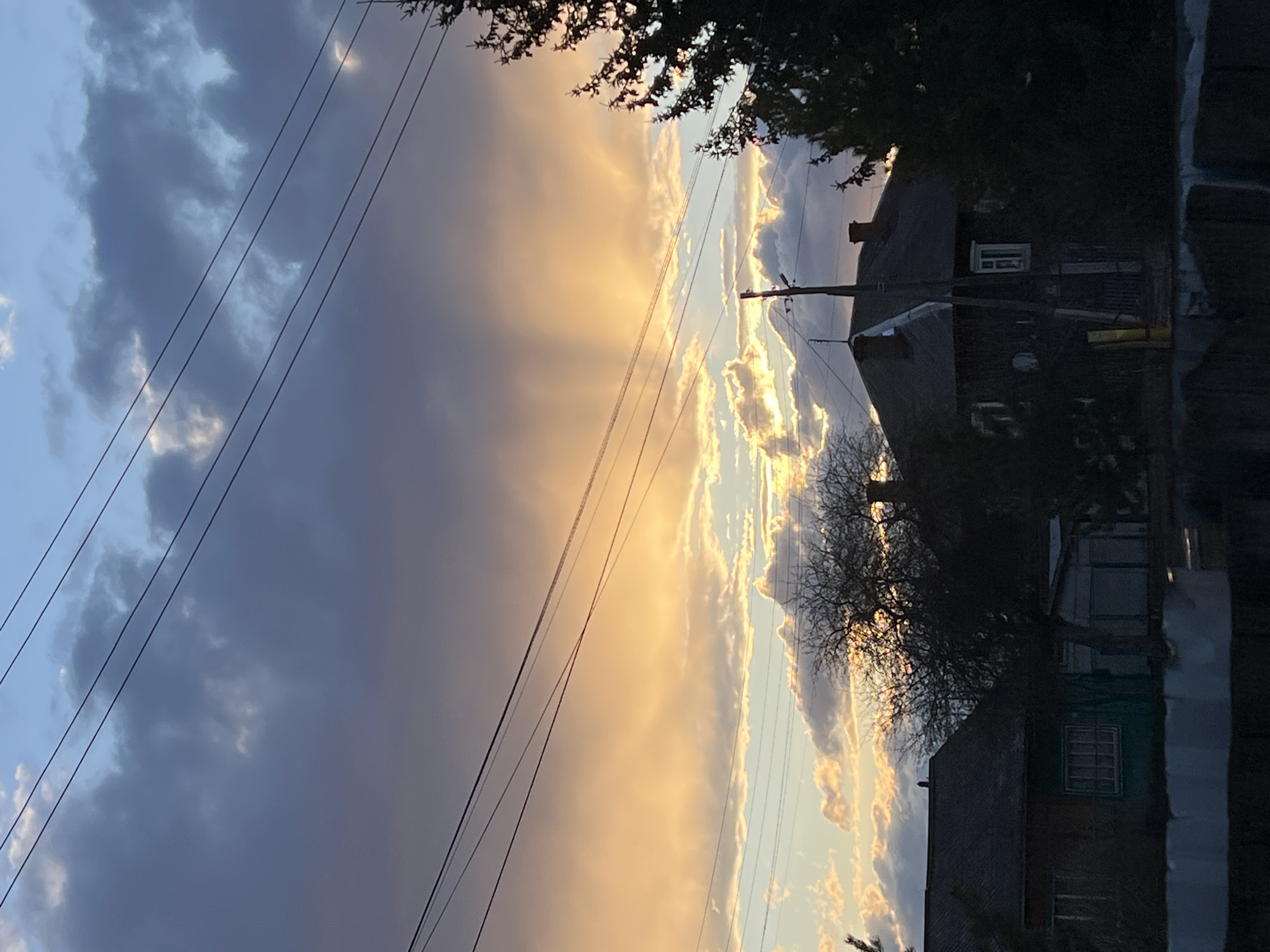 Dramatic cloudy sky observed in Kuyeda, Russia