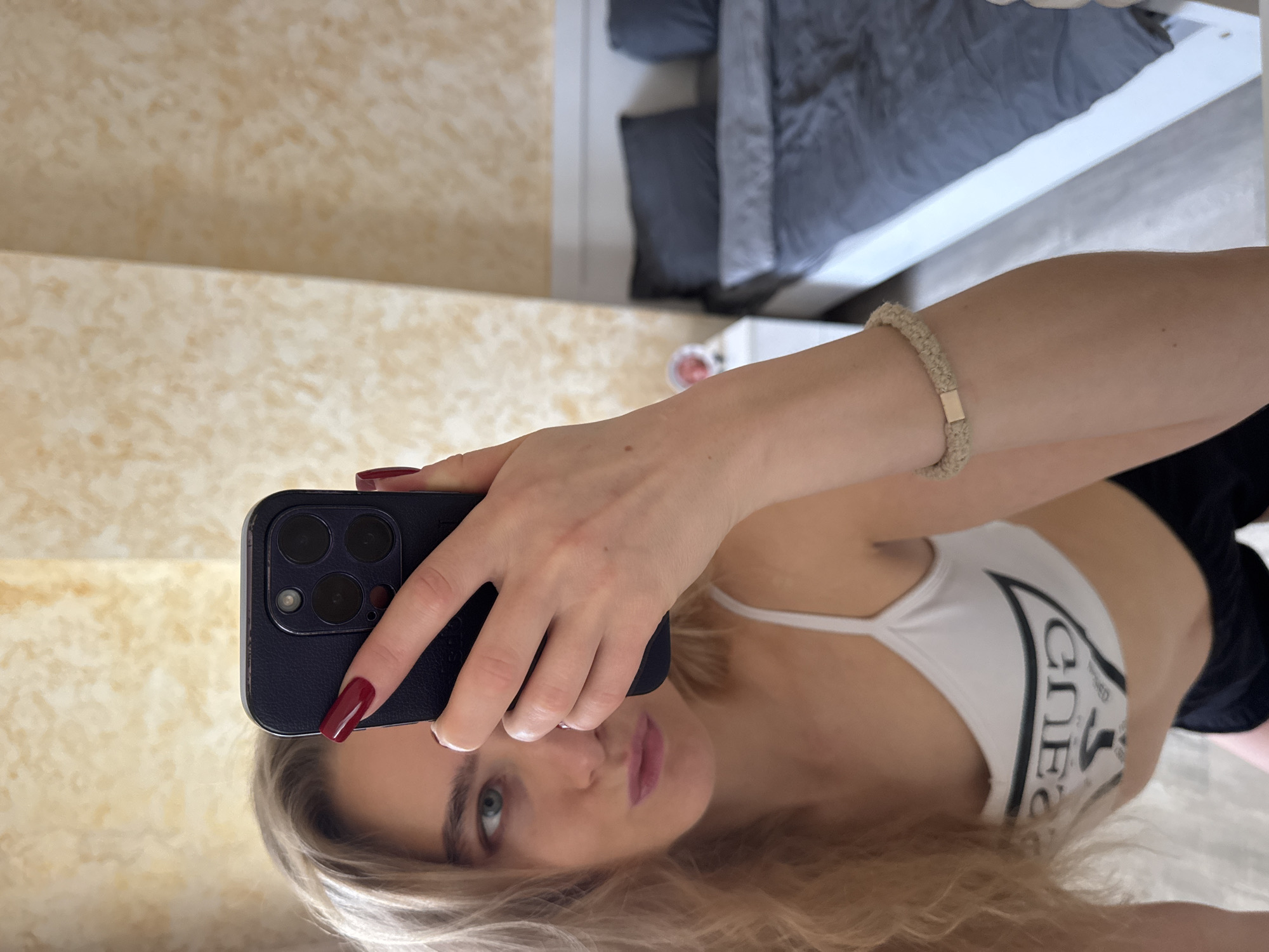Woman documents daily life through selfies and casual moments