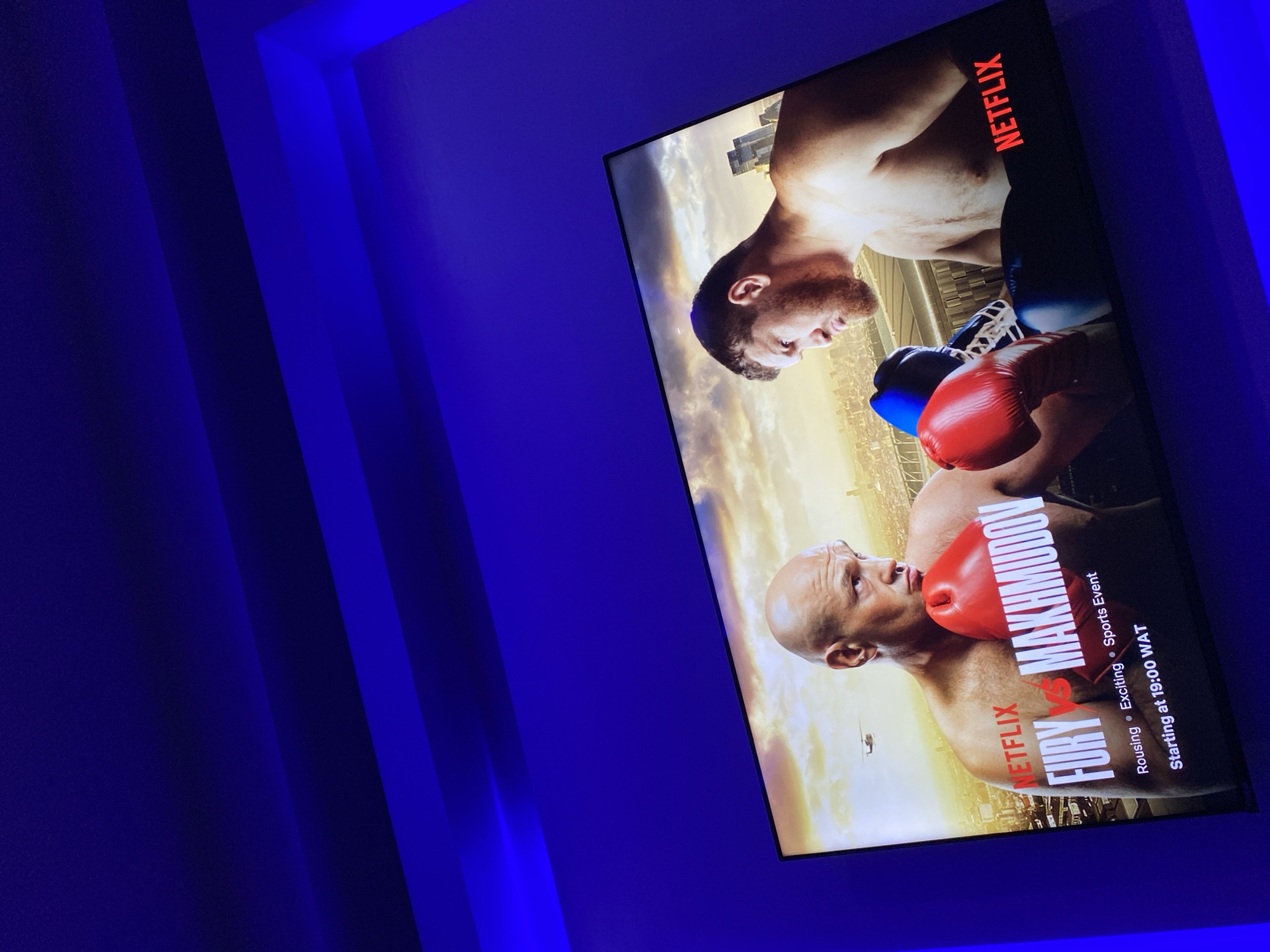 Lagos resident watches Netflix boxing, Spider-Man content at home