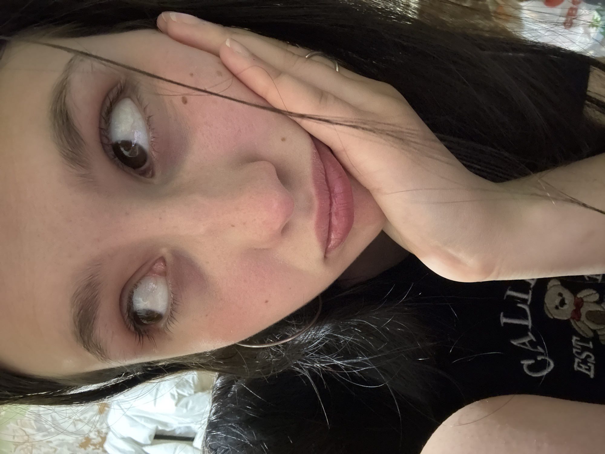 Young women take casual selfies in Фоки, Russia