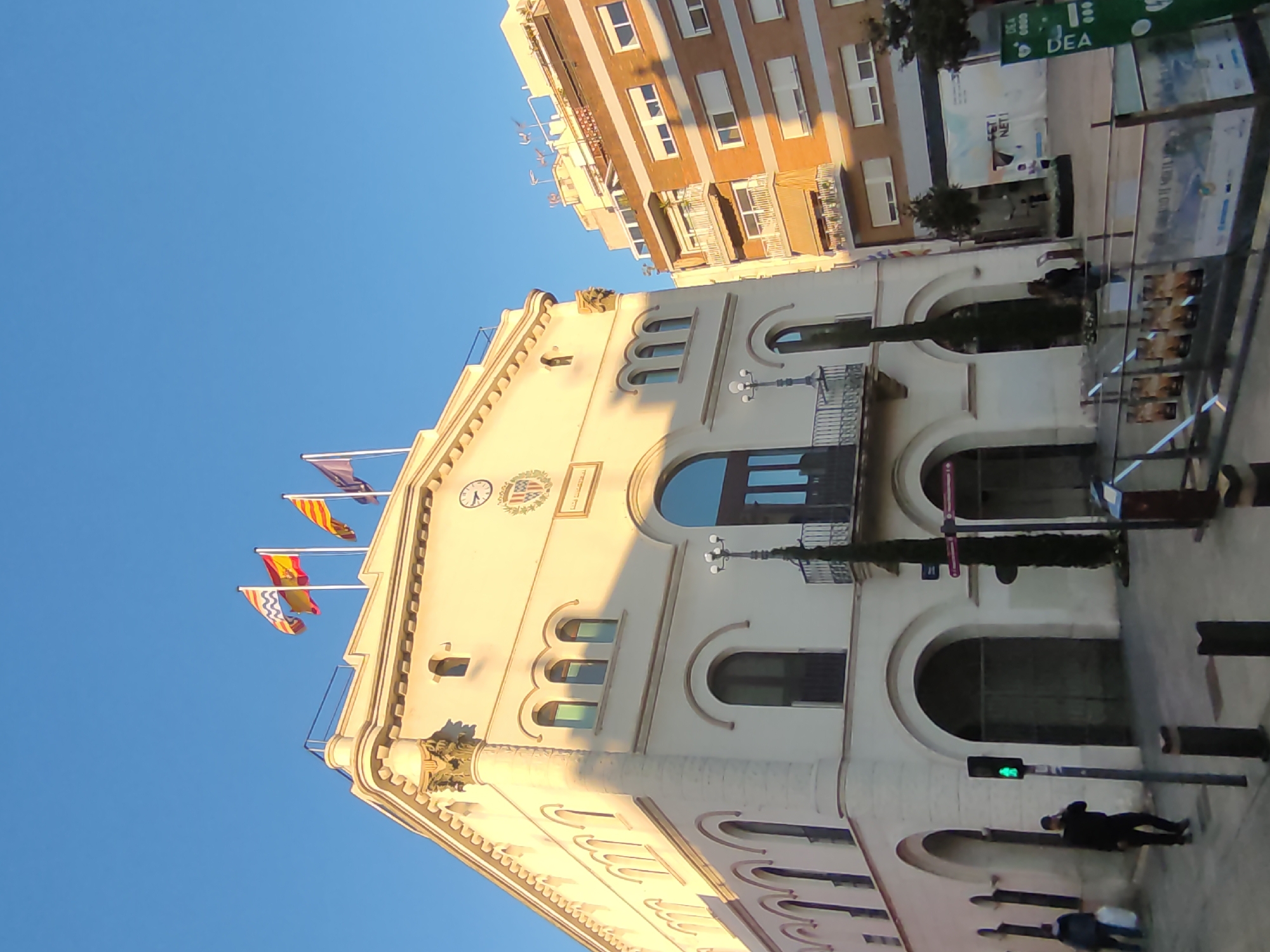 Architectural documentation captured in Badalona plaza area