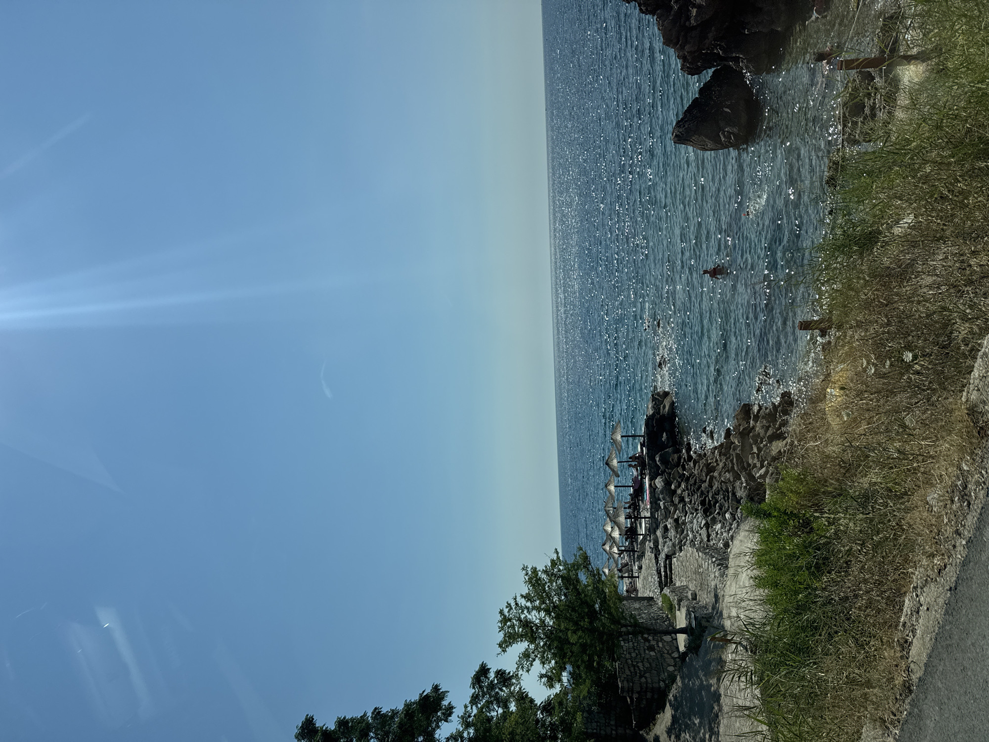 Sunny afternoon along the Sutomore, Montenegro coastline