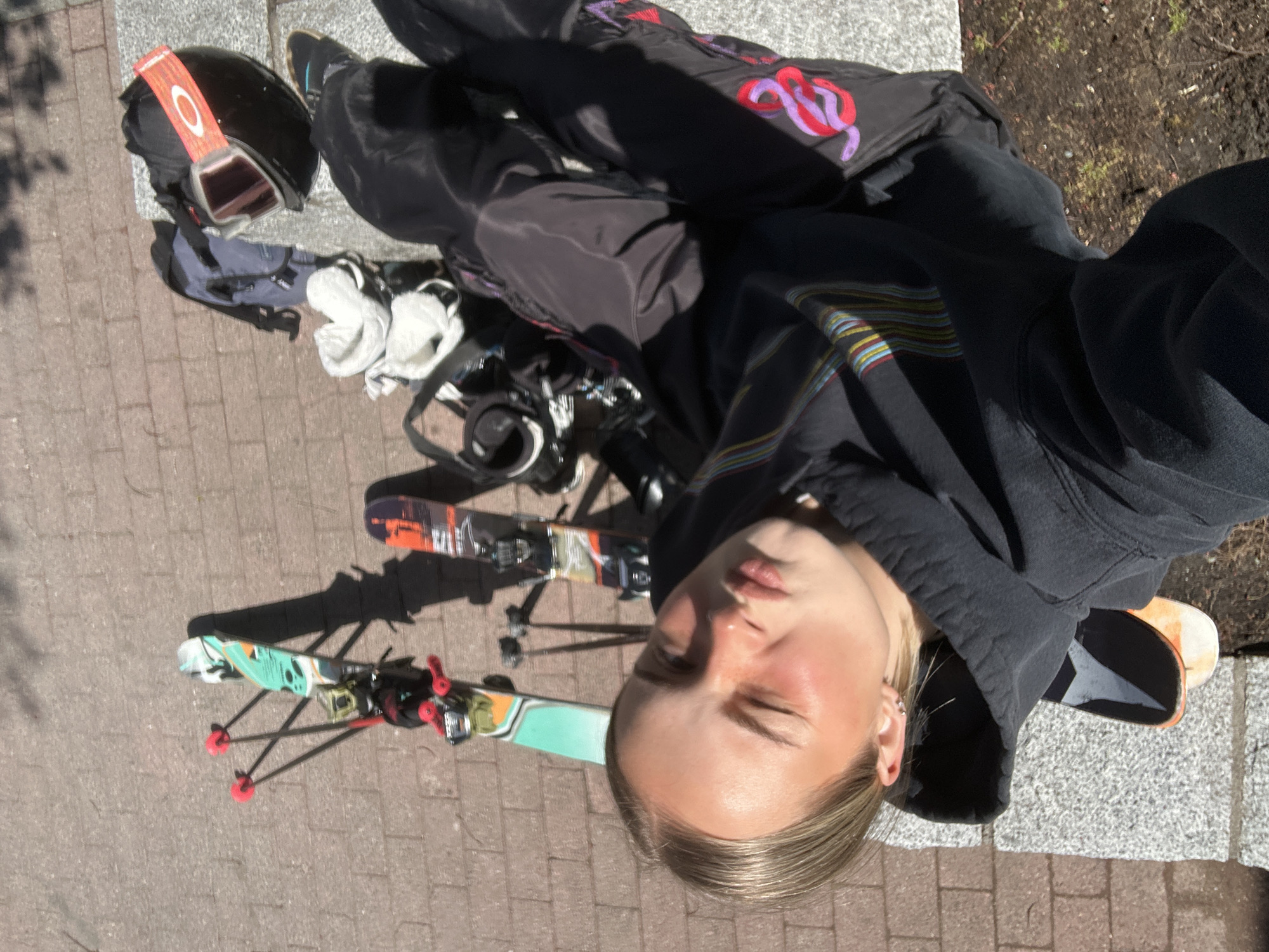 Skier captures sunny day selfie in Whistler