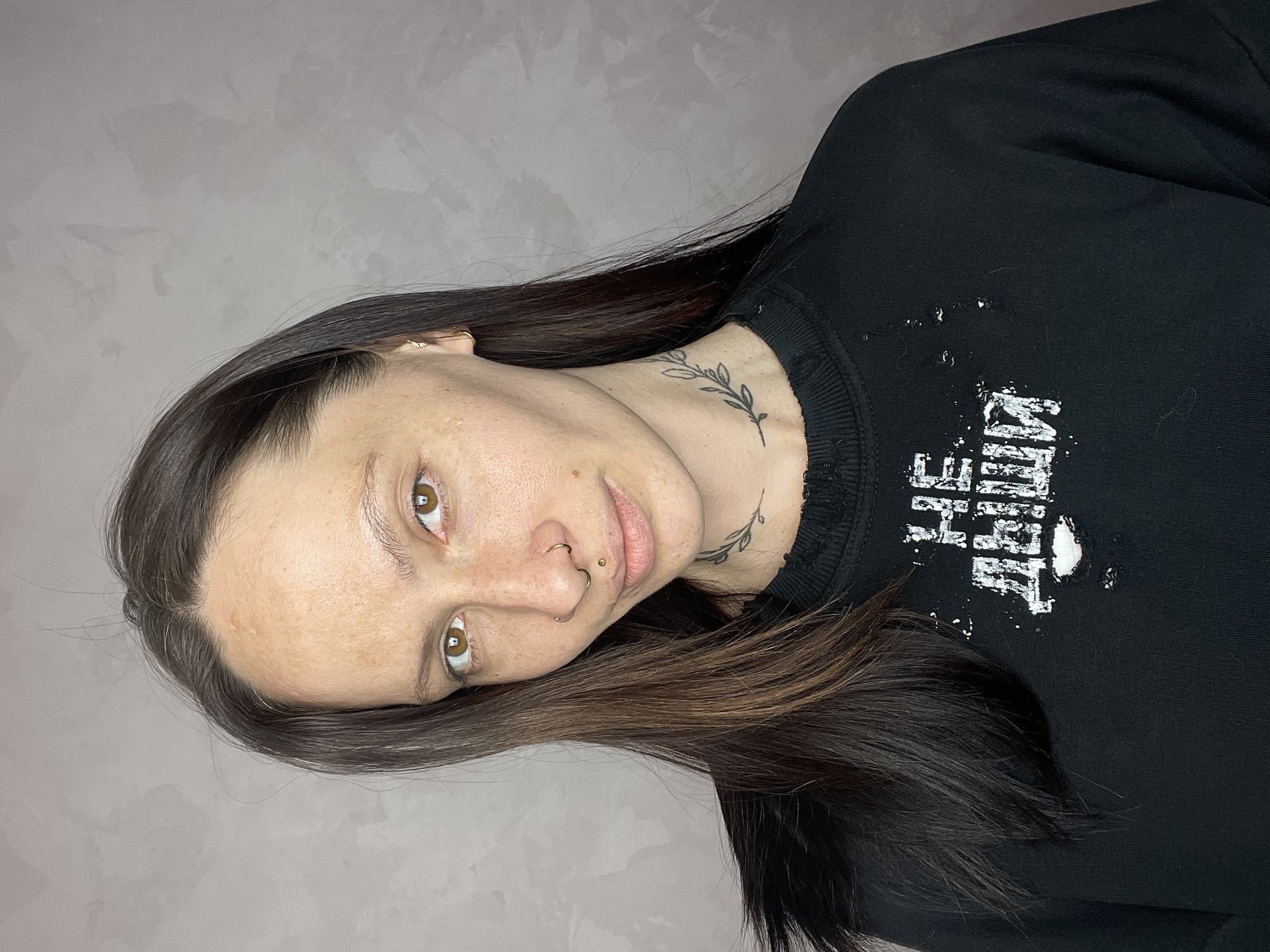 Portrait photograph captured in Izhevsk showing woman in black