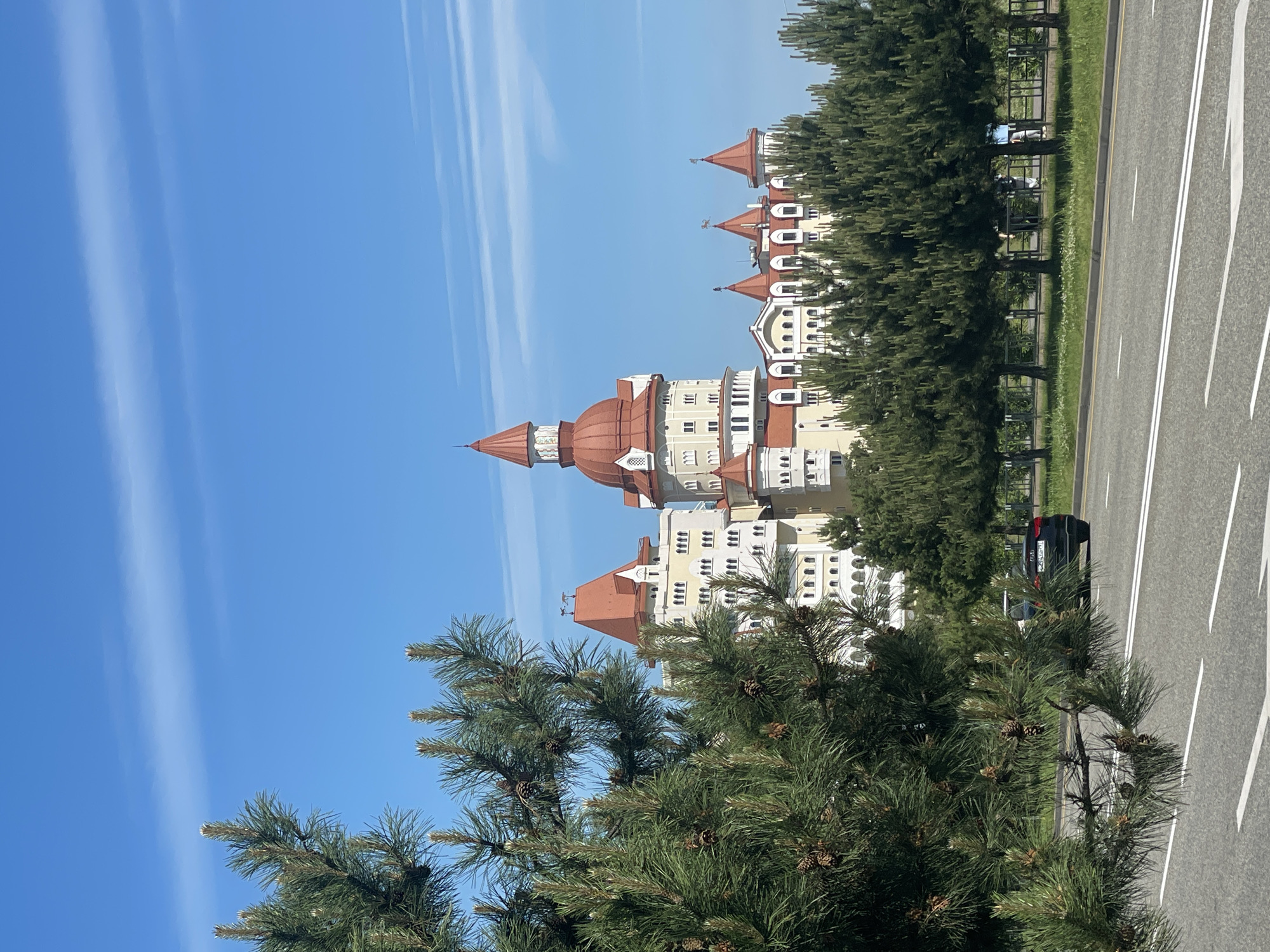 Morning scenes documented in Sirius, Russia including architecture and leisure