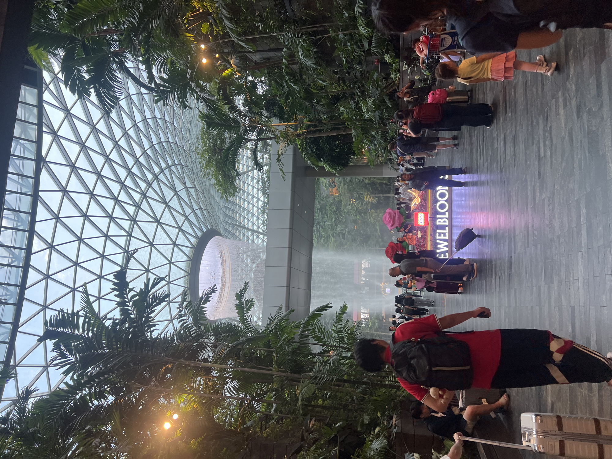 Morning scenes from Changi Airport's terminals and Jewel atrium
