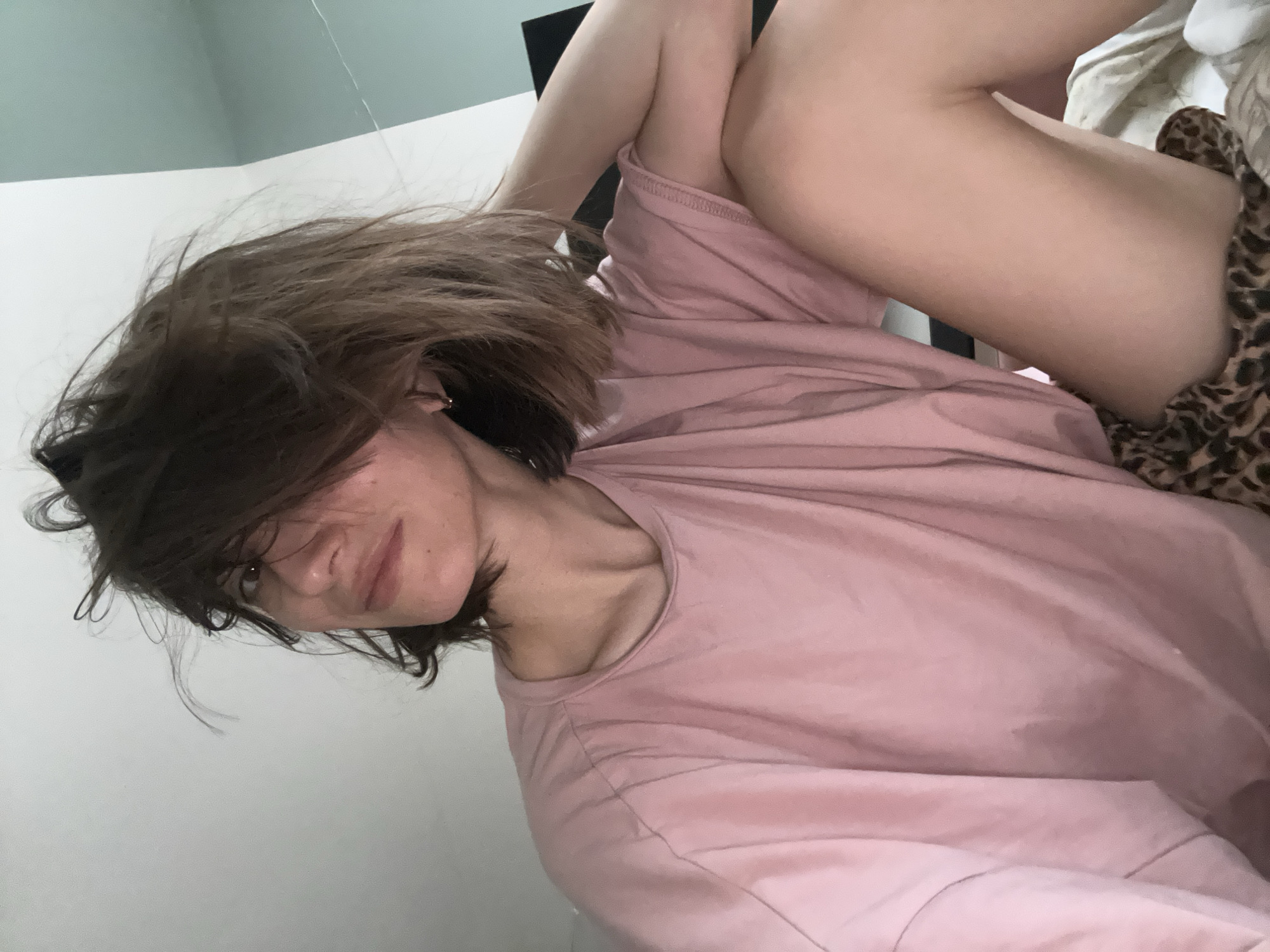 Morning domestic scene captured in Moscow bedroom