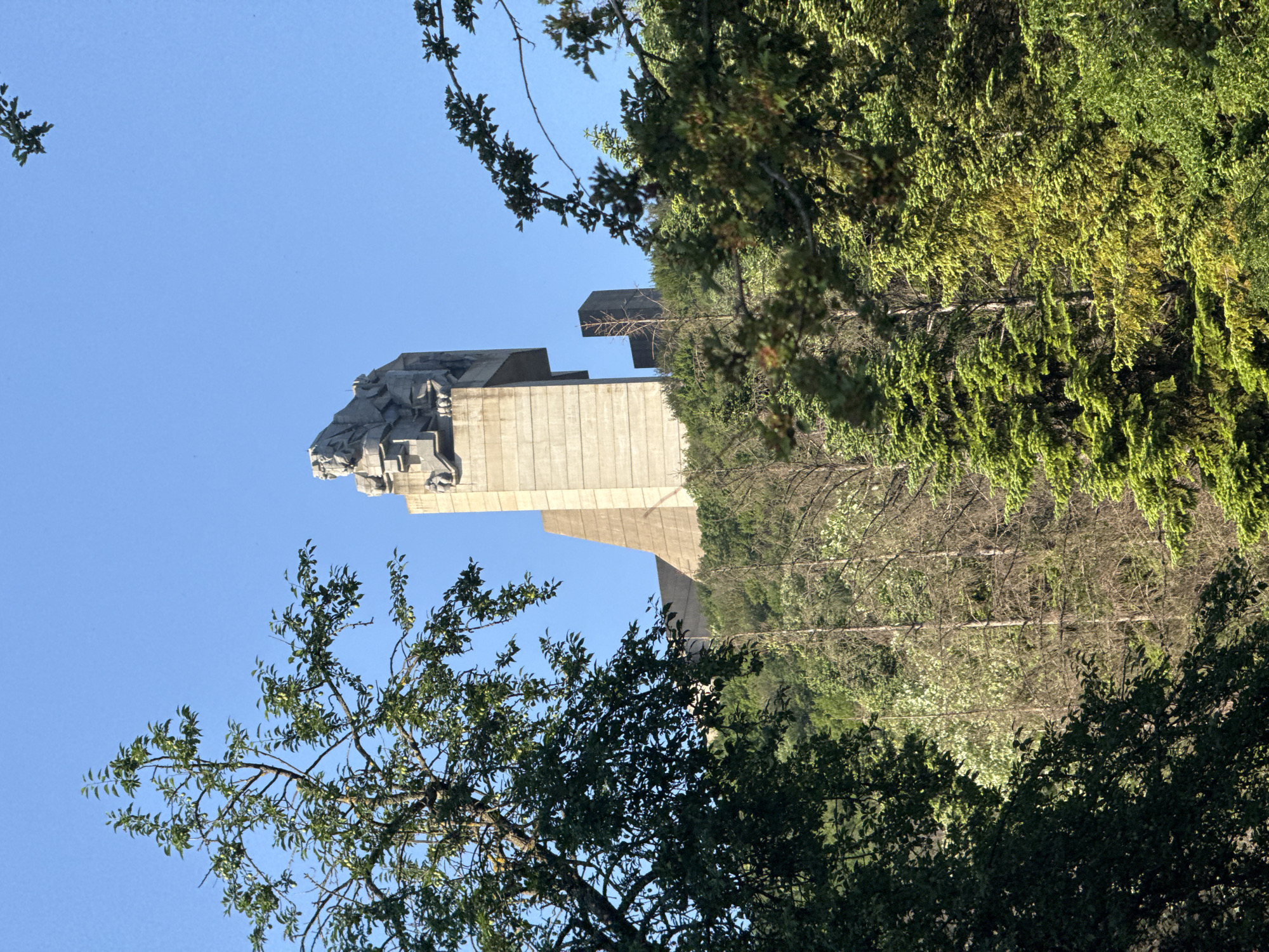 Morning visit recorded at Bulgarian monument in Shumen