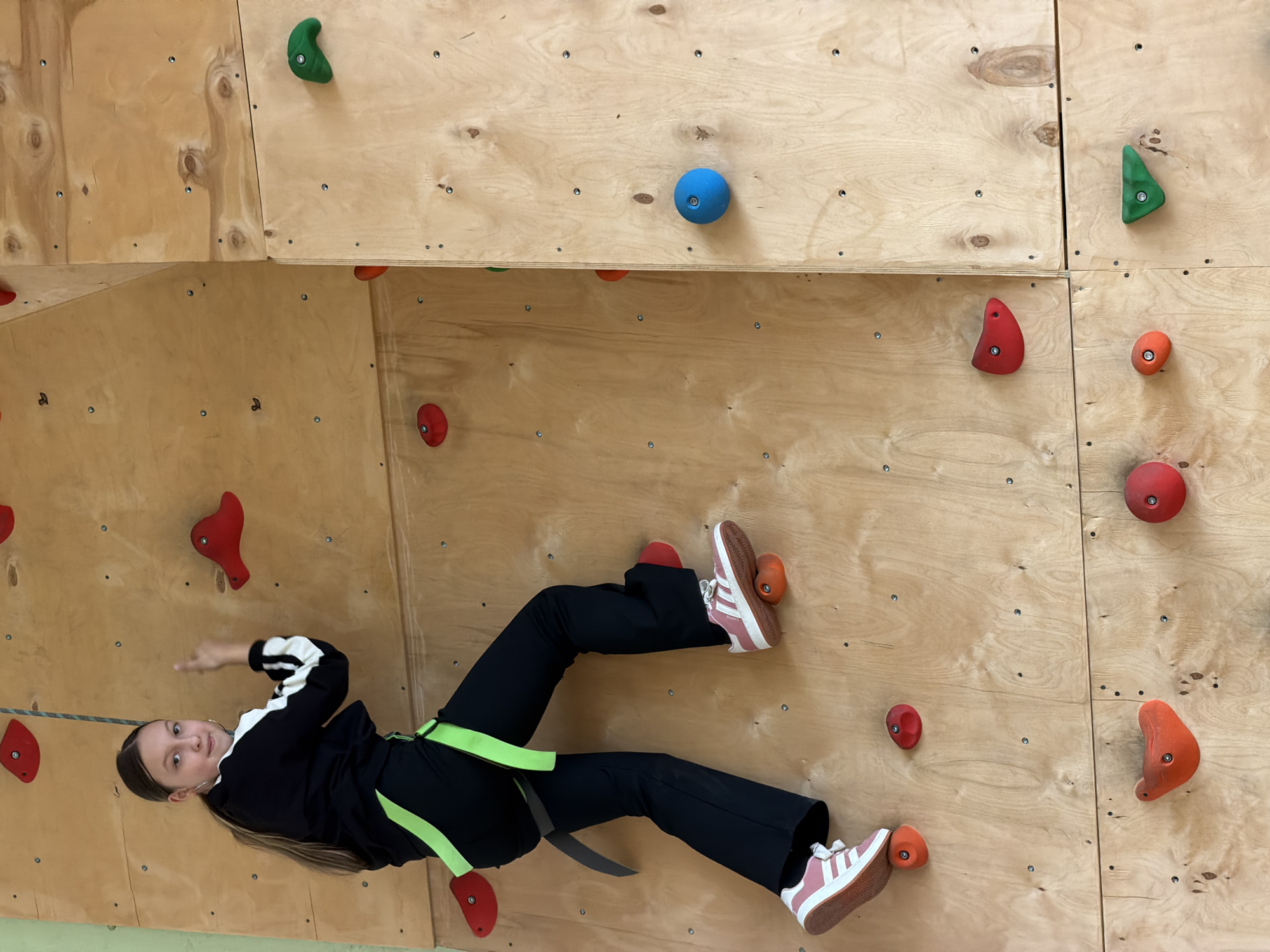Young climber tackles indoor wall at Izhevsk facility