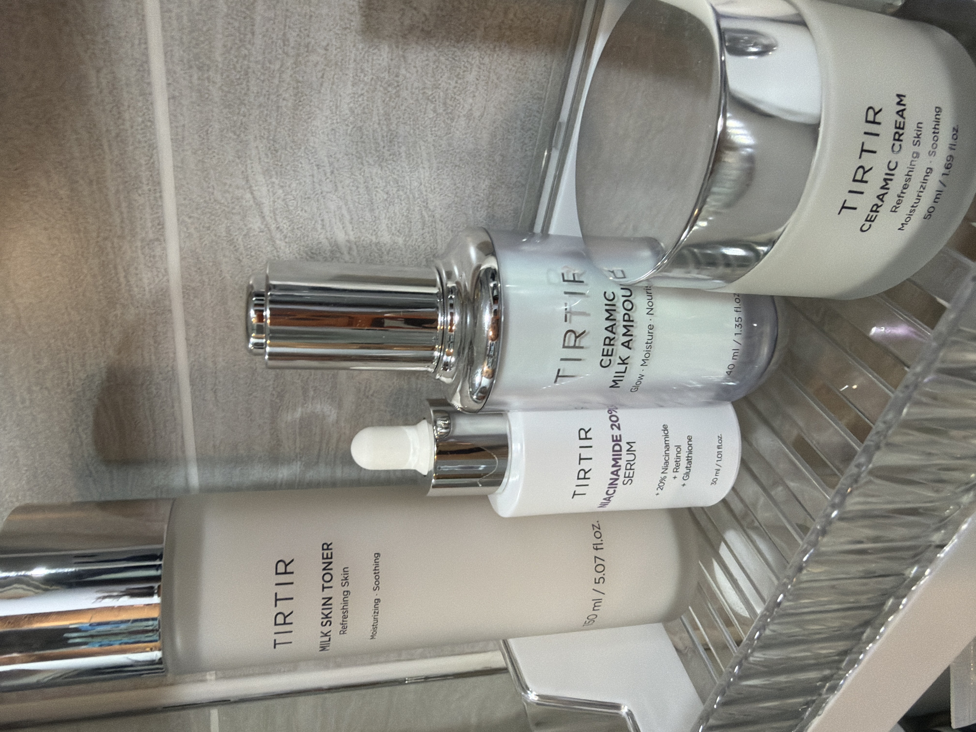 Bangkok resident organizes bathroom toiletries and skincare products