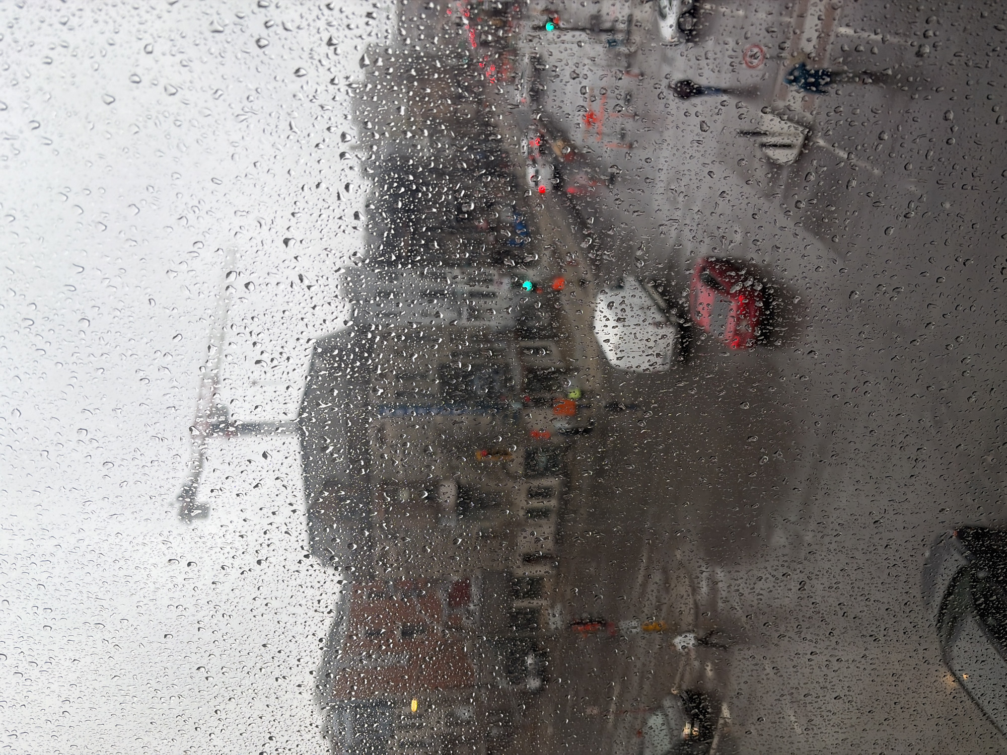 Rainy day views and art installation spotted in Montreal
