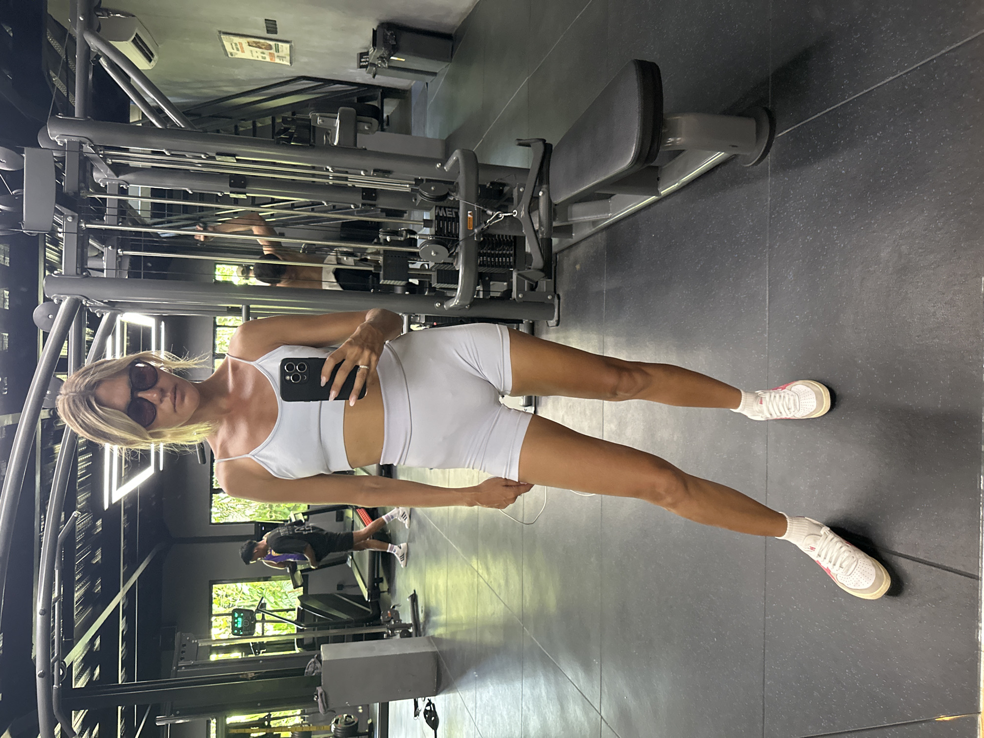 Gym workout and selfies at a Mengwi fitness center