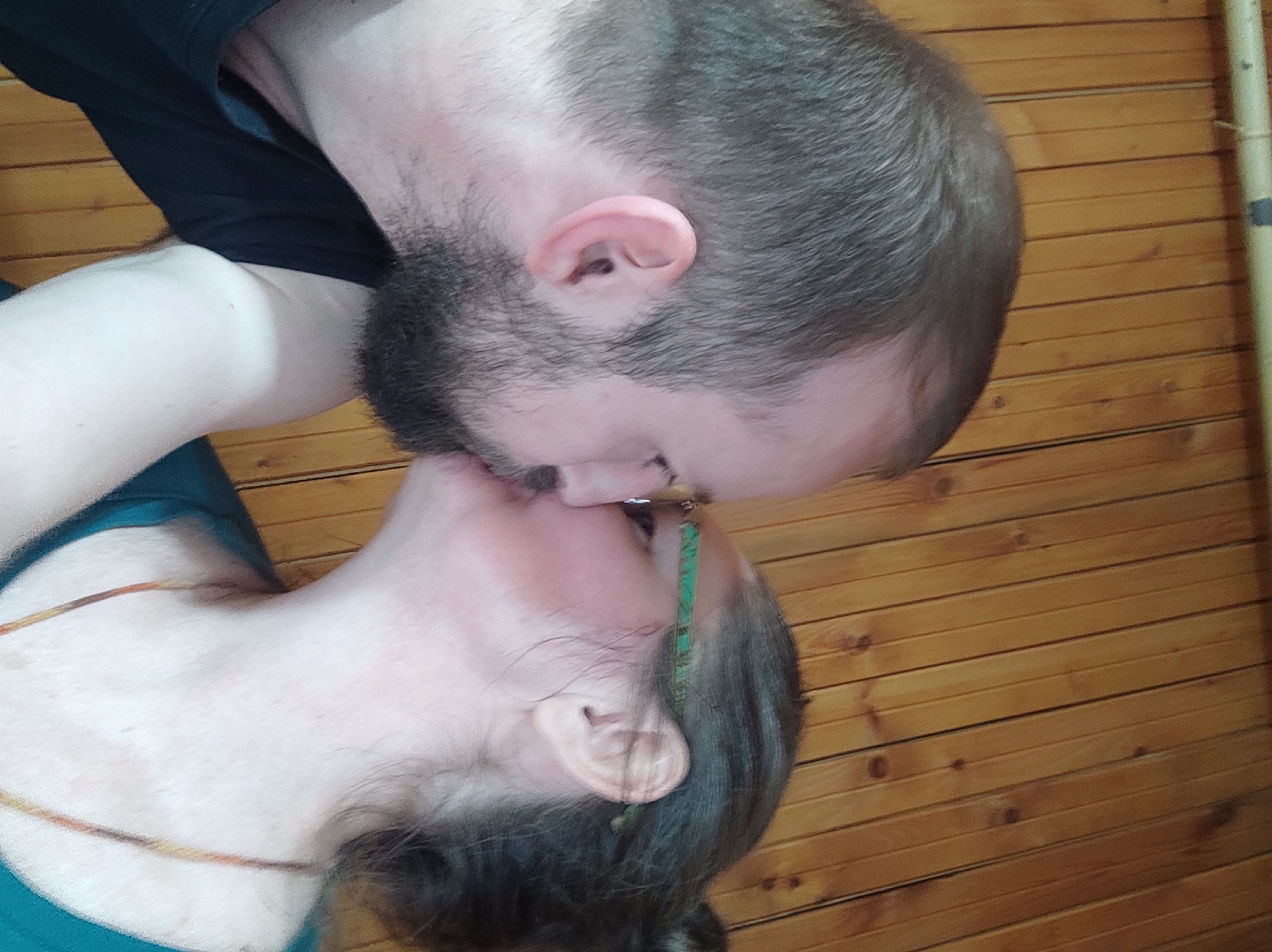 Couple shares kiss in Kratovo amid mysterious hashtag display