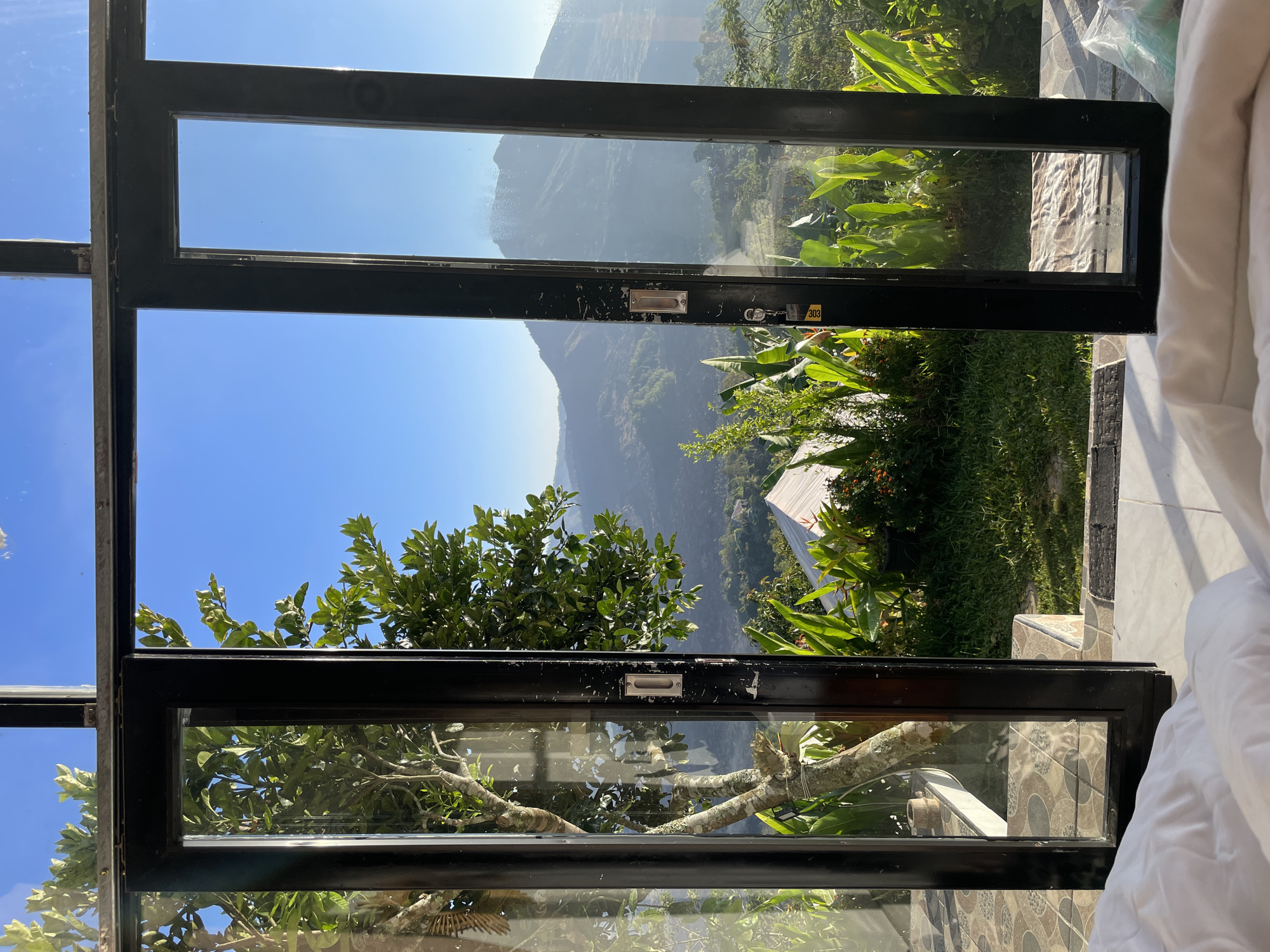 Hotel room morning views in Kintamani Indonesia