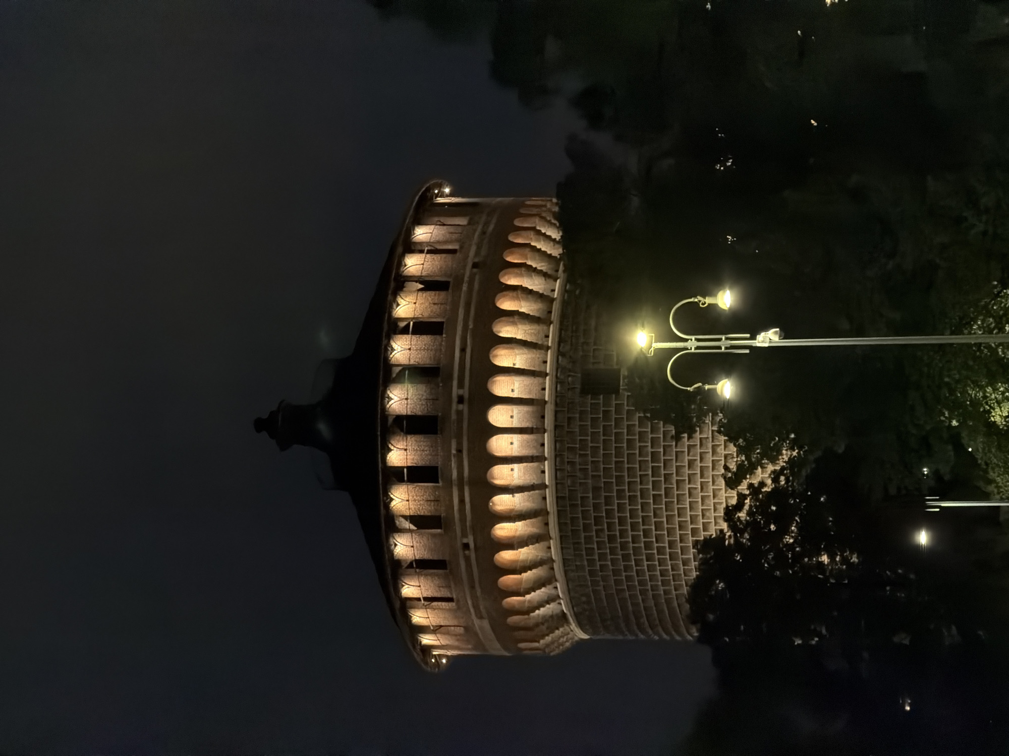 Evening scenes captured at Milan's historic Sforza Castle