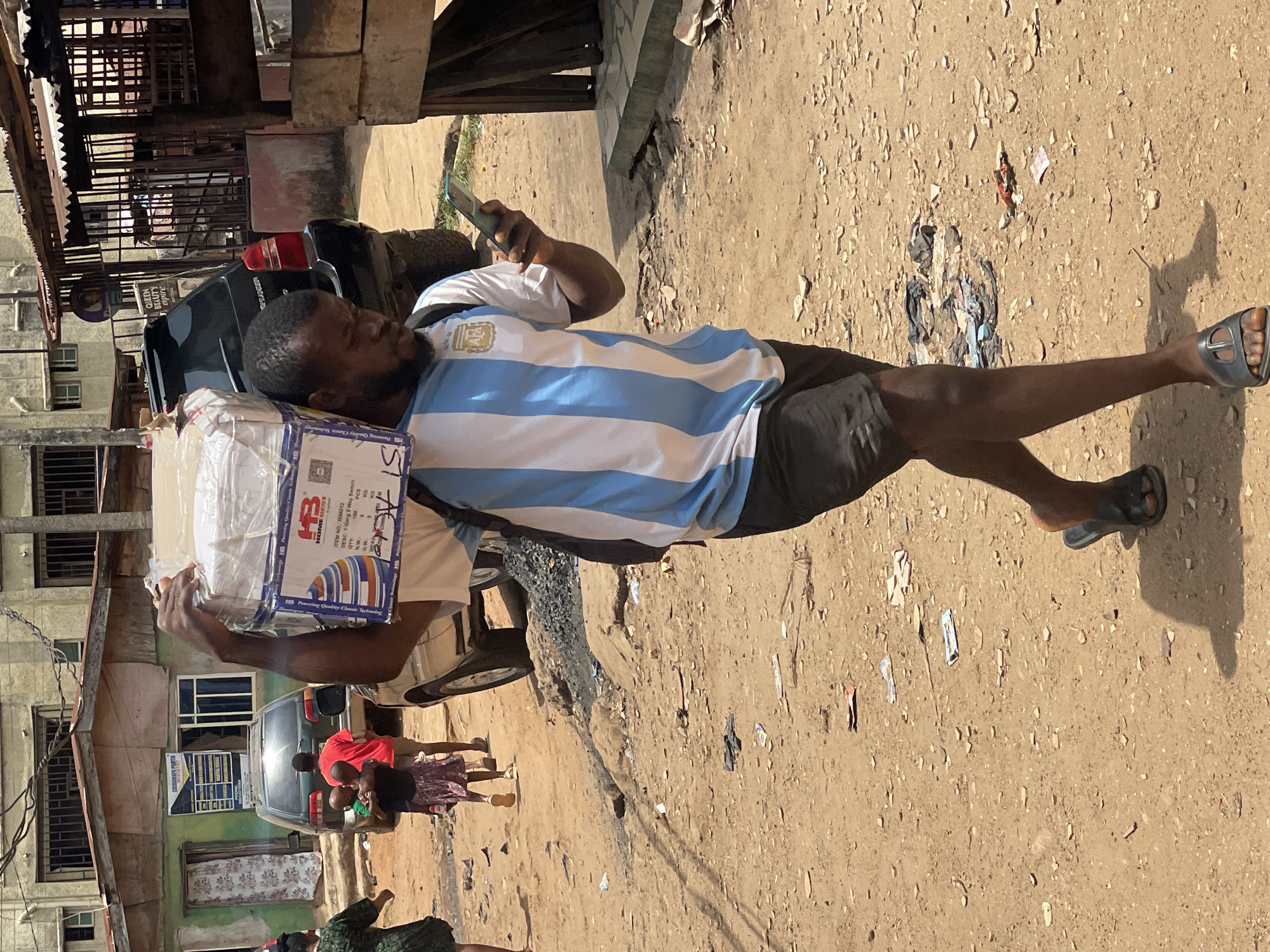 Ordinary street life documented in Onitsha, Nigeria