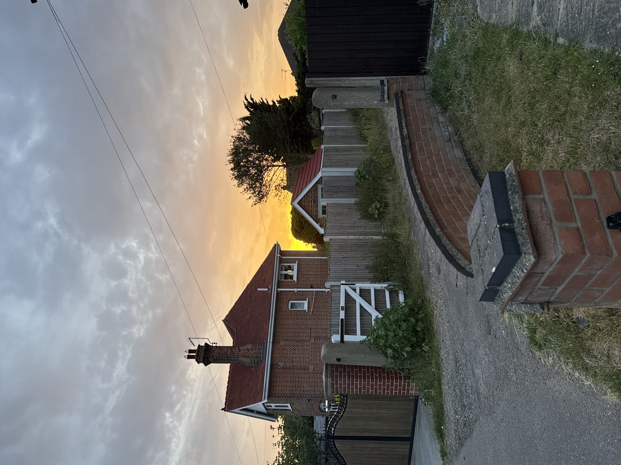 Sunset documented along Great Yarmouth highway May 28