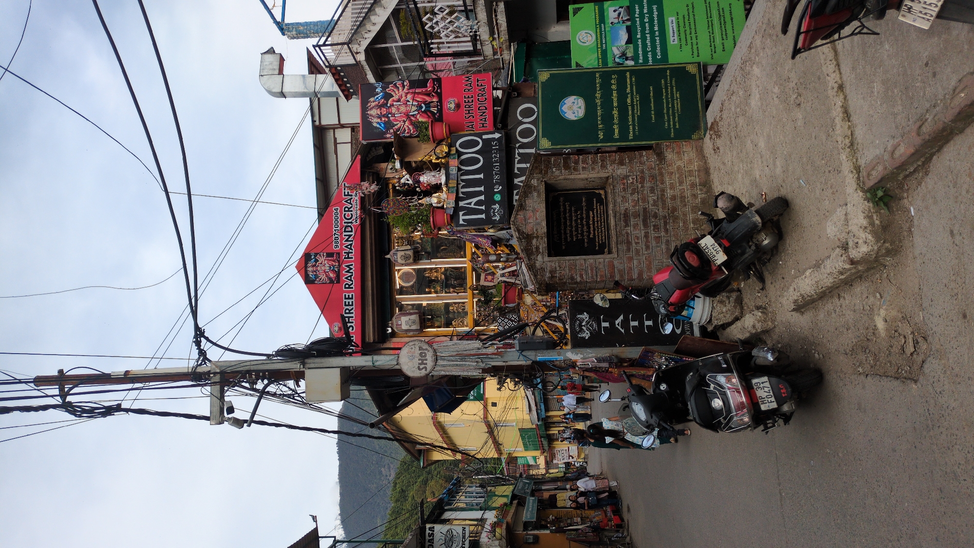 Daily life documented in Dharamkot village streets and markets