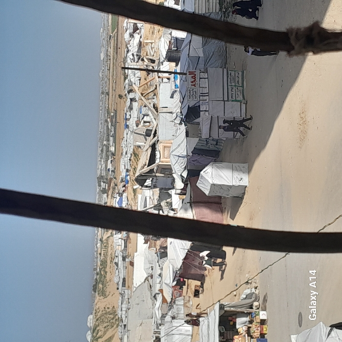 Refugee camp documented in Khan Yunis through witness observations