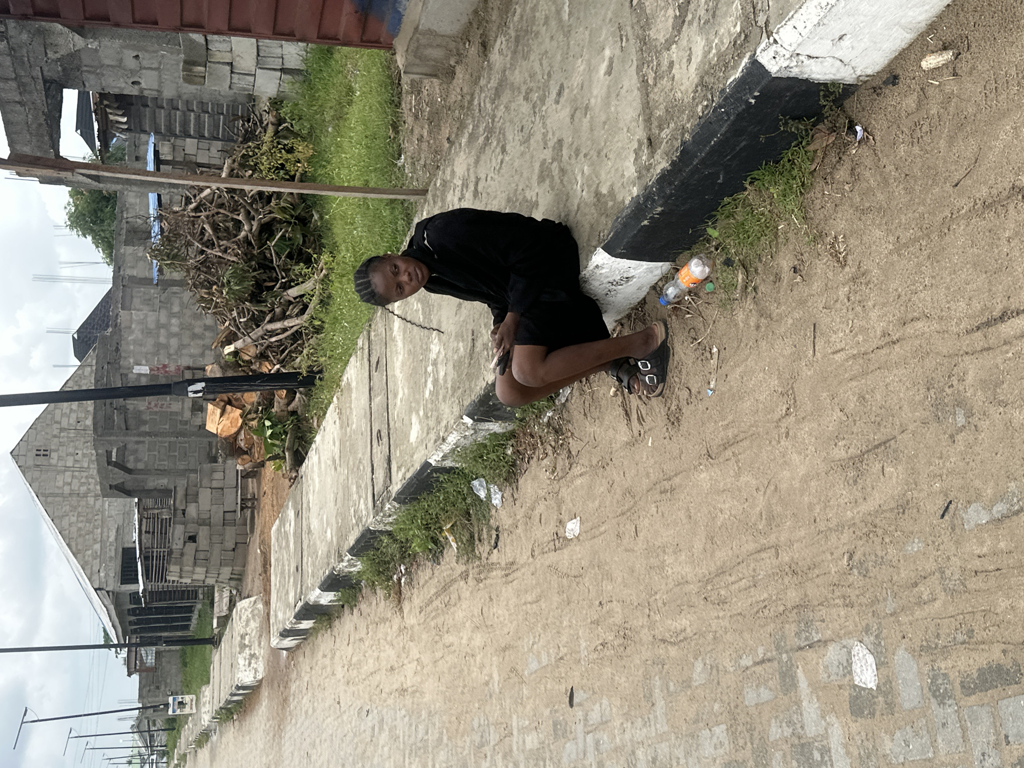 Ordinary morning street scenes documented in Itoga, Nigeria