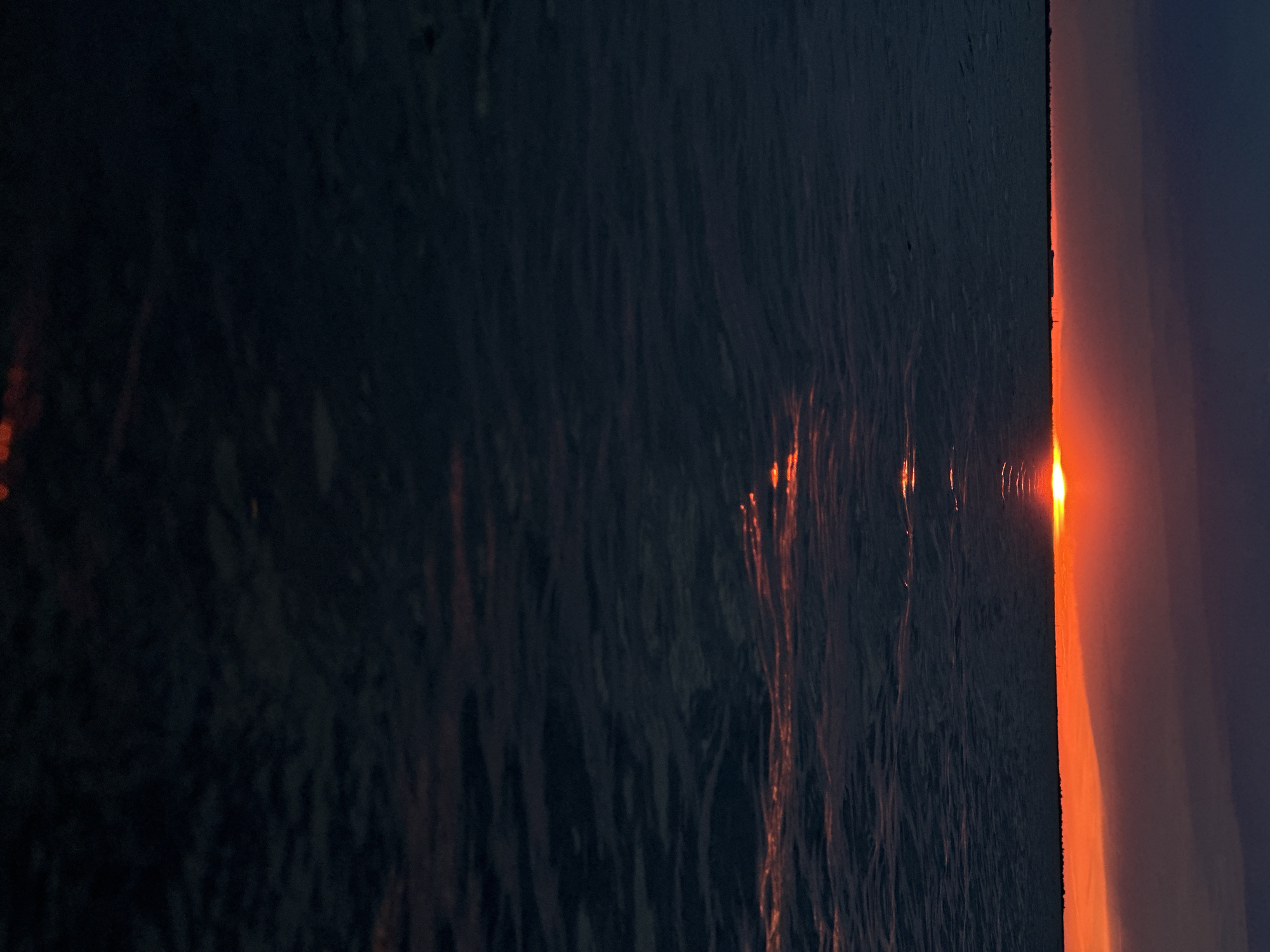 Dramatic sunset documented over Lake Burabay in Kokshetau, Kazakhstan