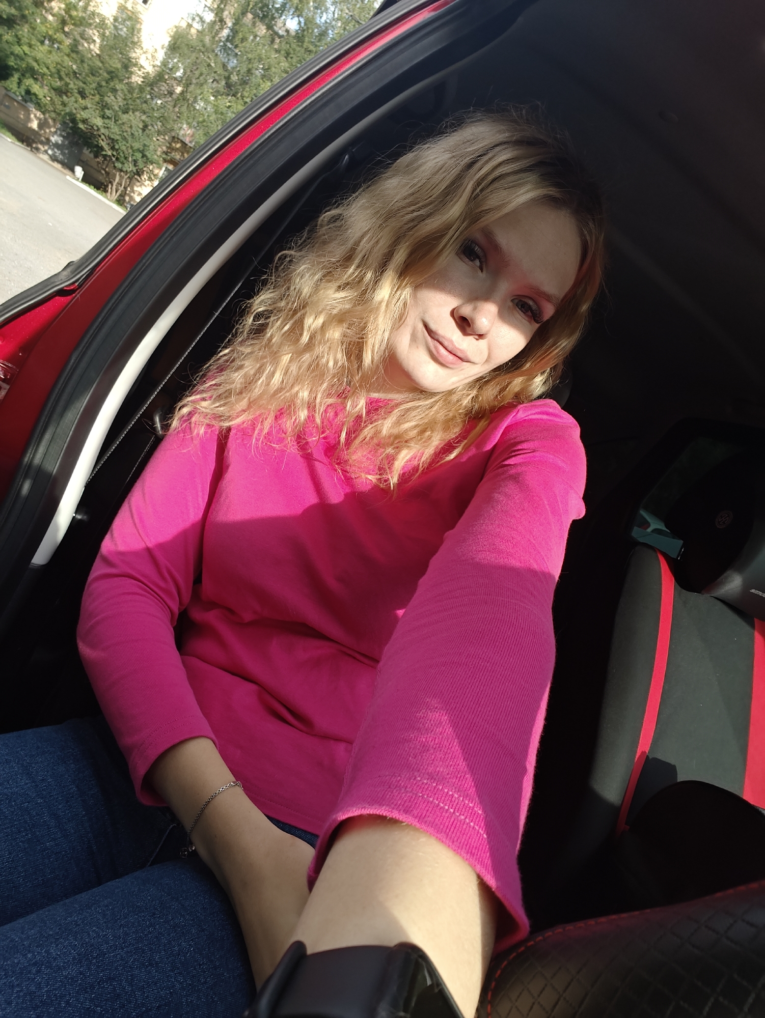 Car selfies and a rooftop skyline in Izhevsk