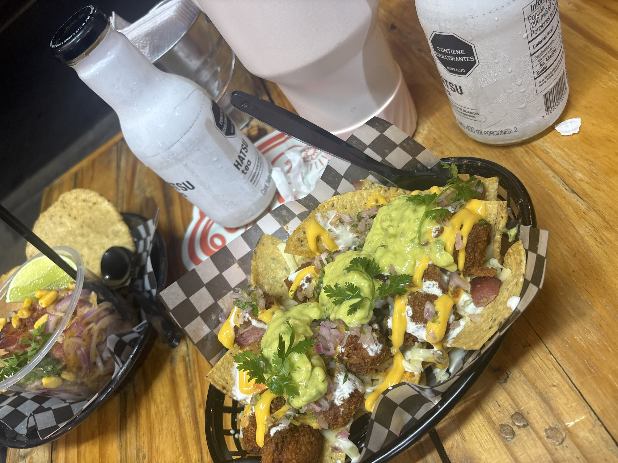 Late night nacho meal documented in Envigado, Colombia