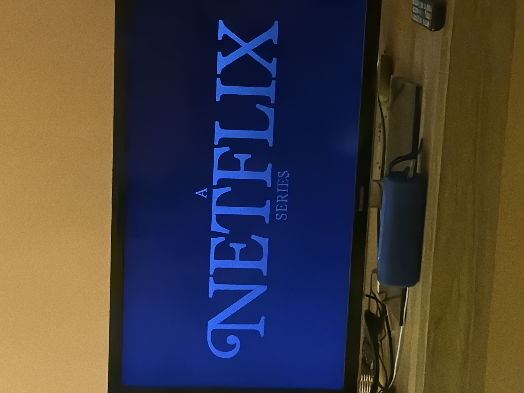 Netflix series displayed on TV screen in Tel Aviv