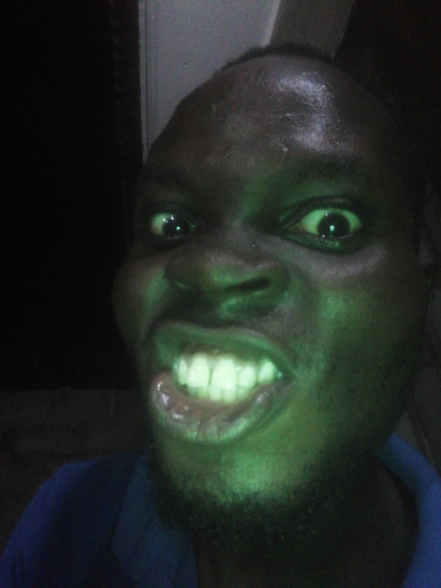 Man takes playful selfie session in Ikorodu, Nigeria