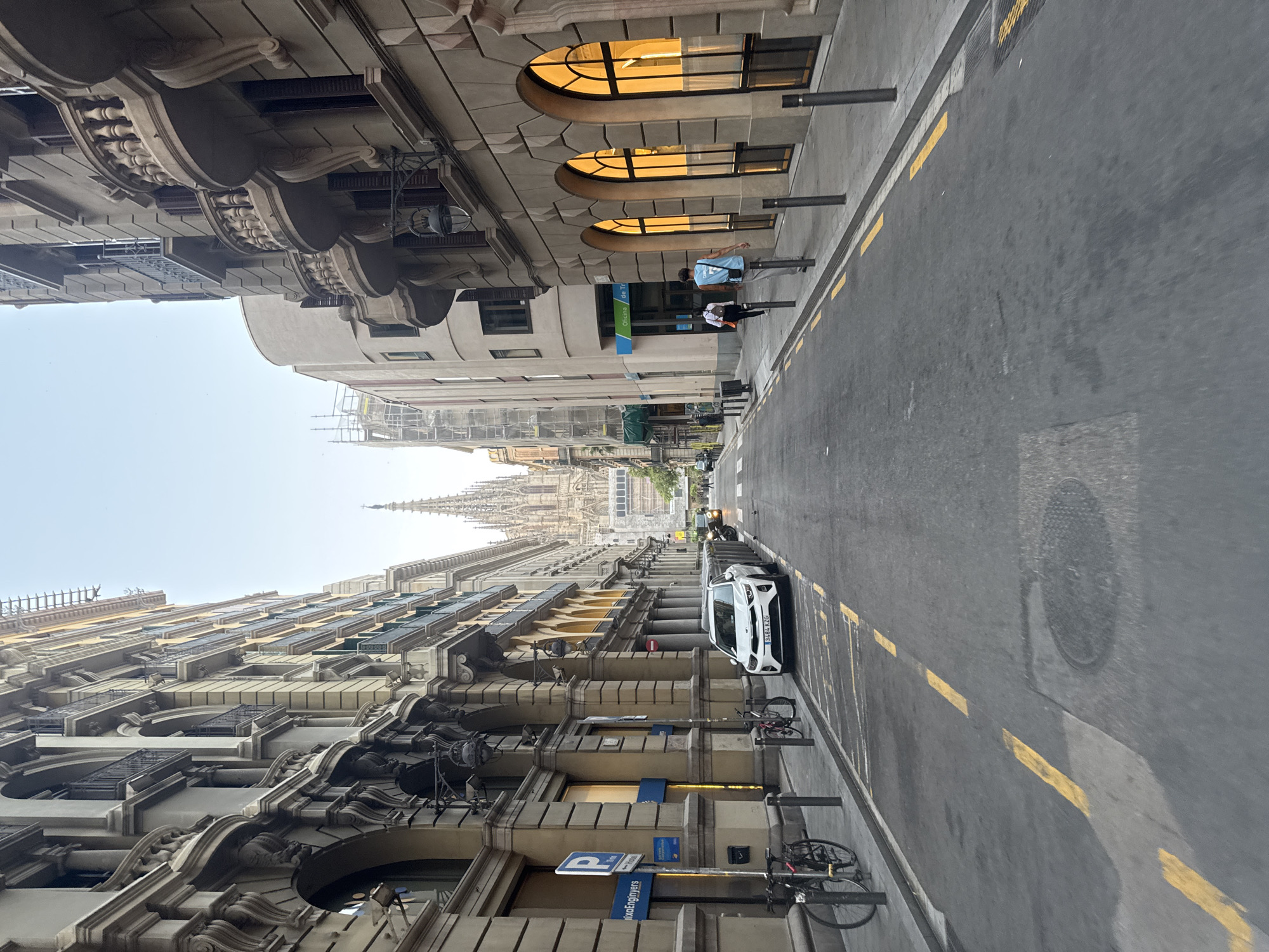 Street scene near Barcelona Cathedral, Gothic Quarter