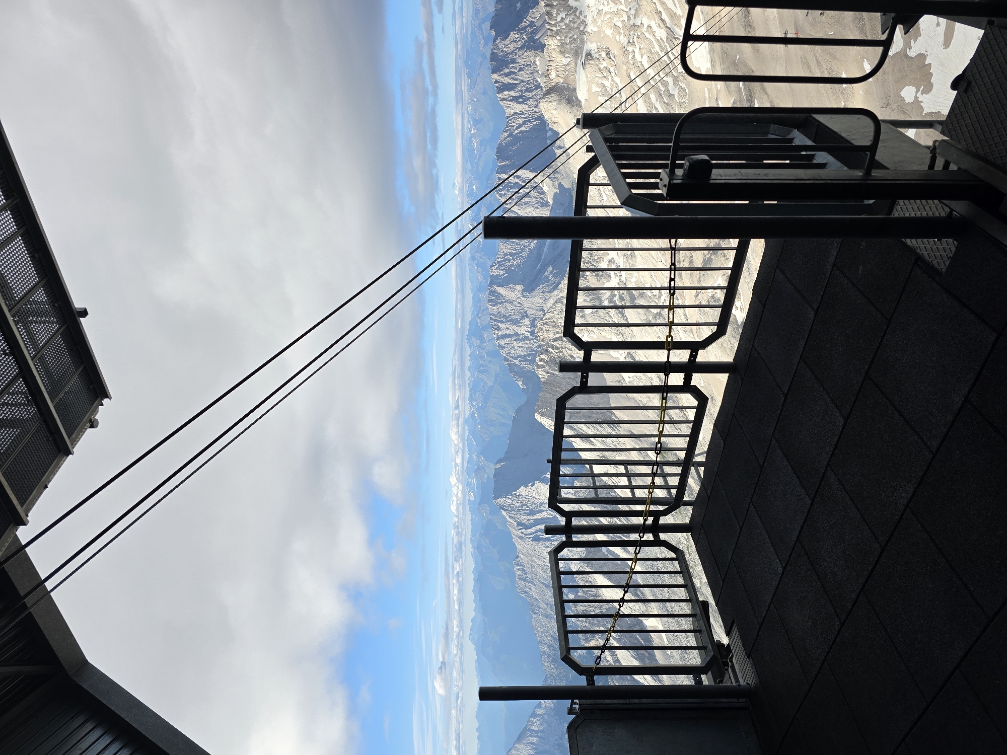 Alpine panorama from a mountain observation platform in Bavaria