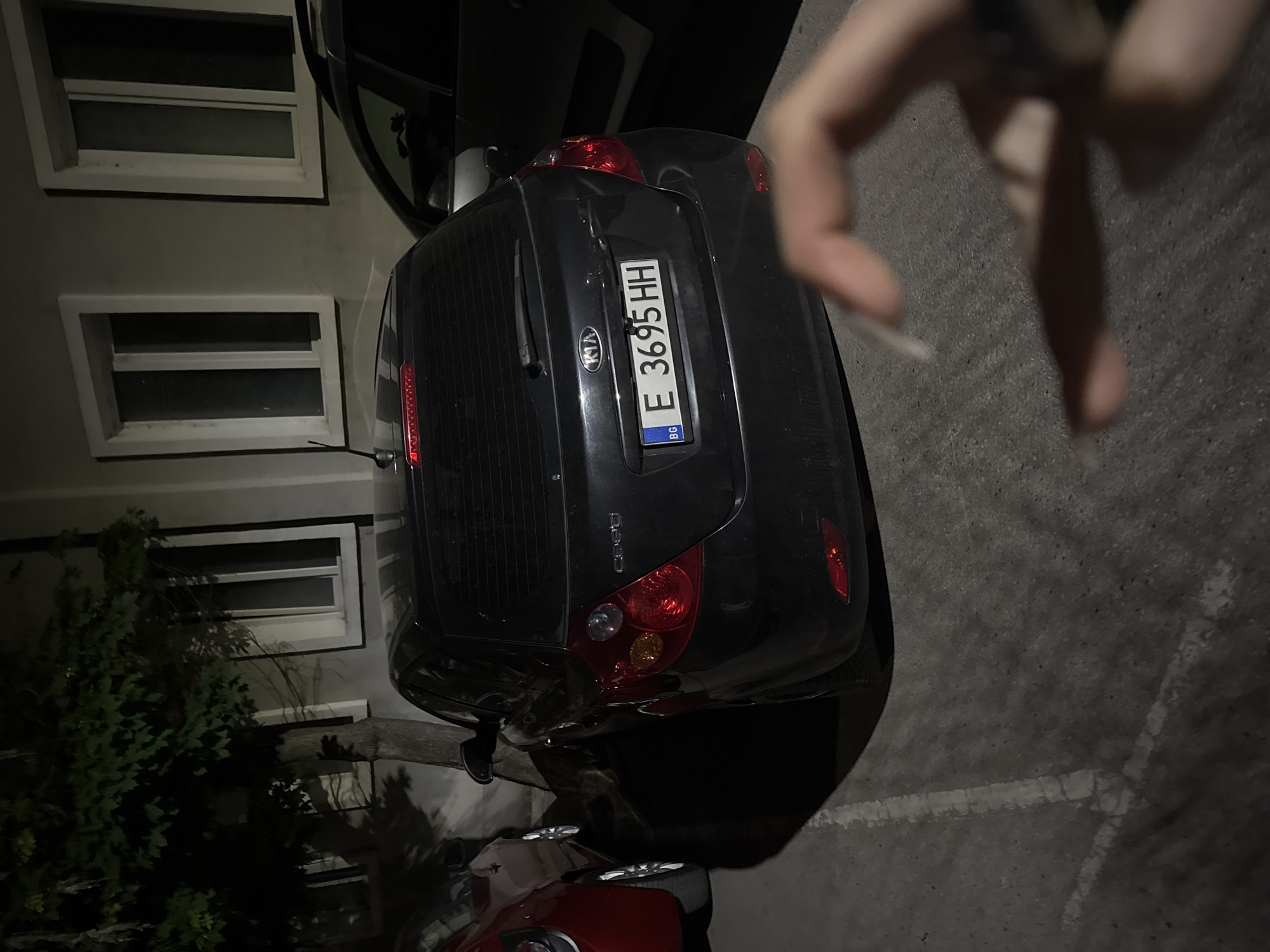 Evening vehicle activity documented in Blagoevgrad parking areas