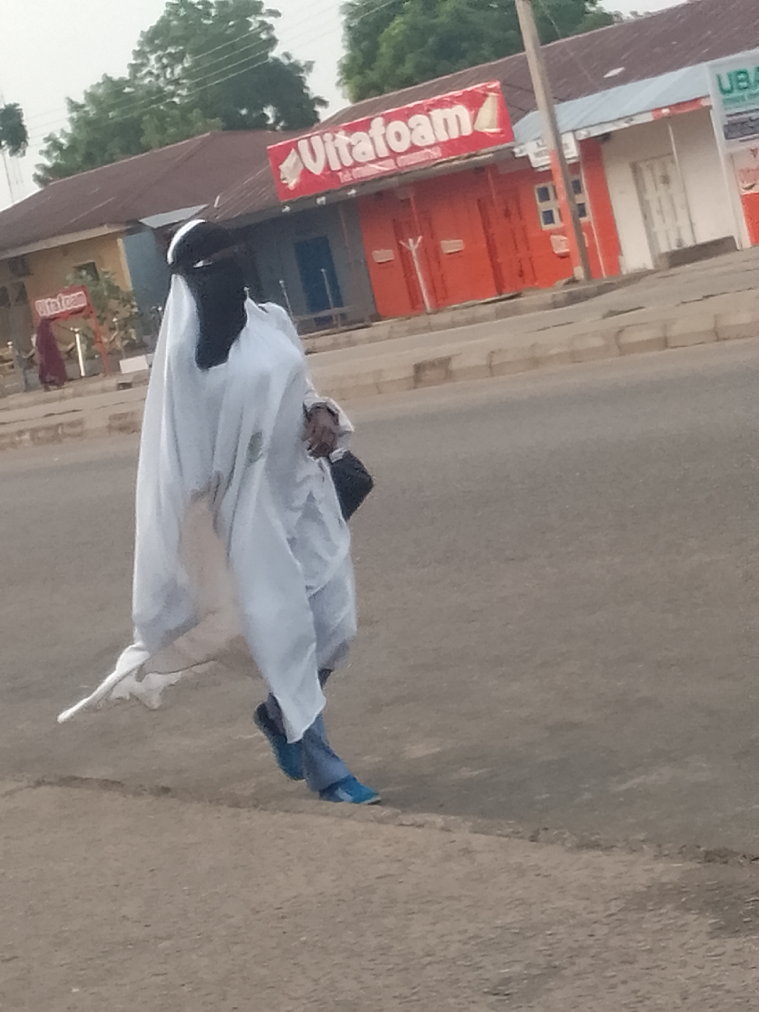 Morning street life documented in Pantame, Nigeria