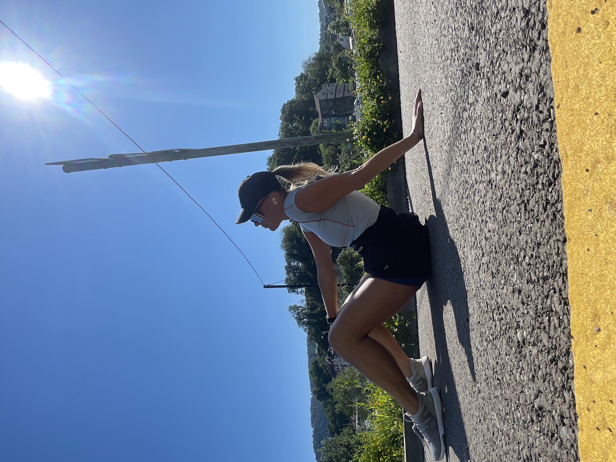Morning fitness session captured under bridge in Sochi