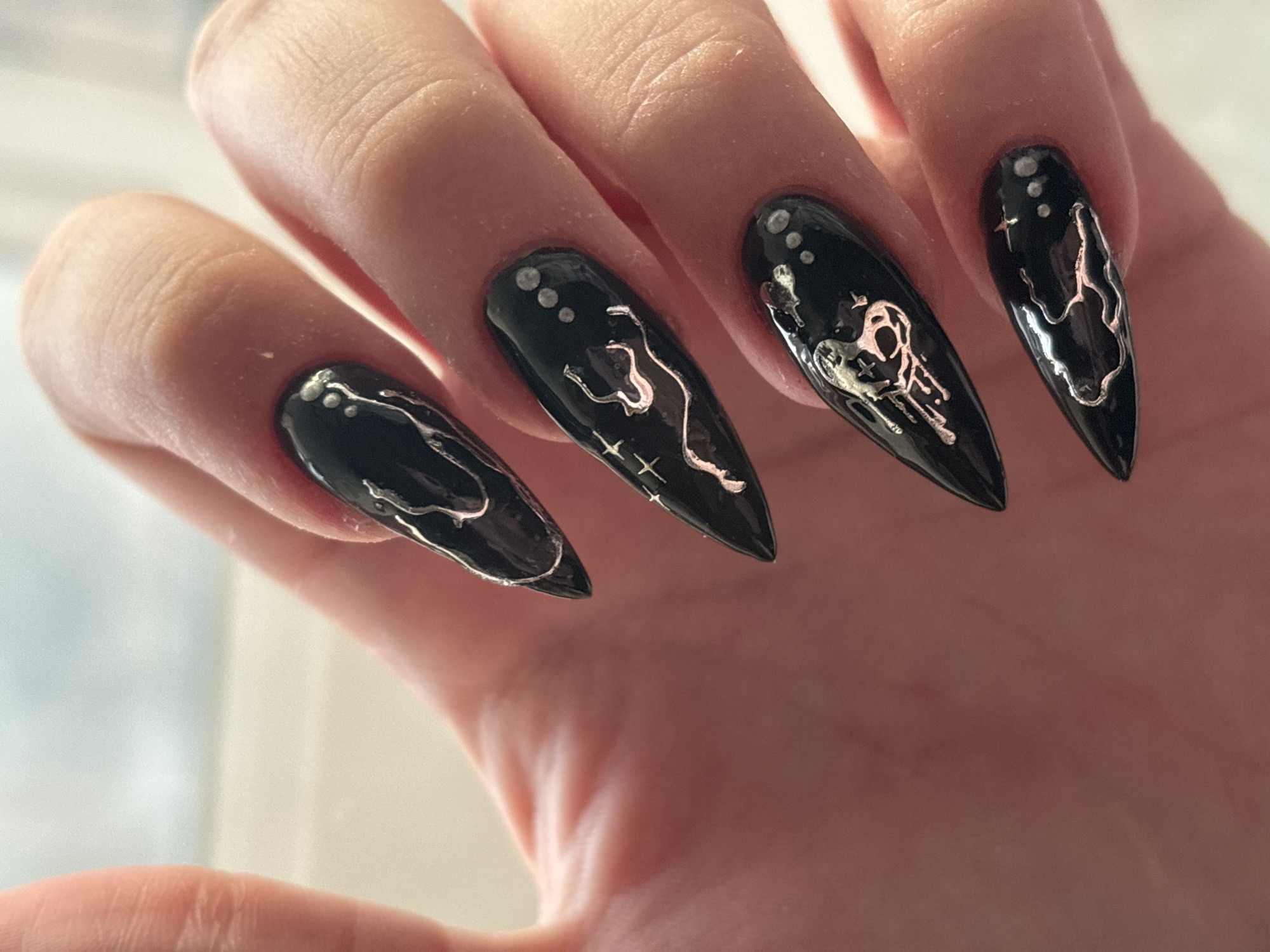 Elaborate nail art display captured in Troyan, Bulgaria