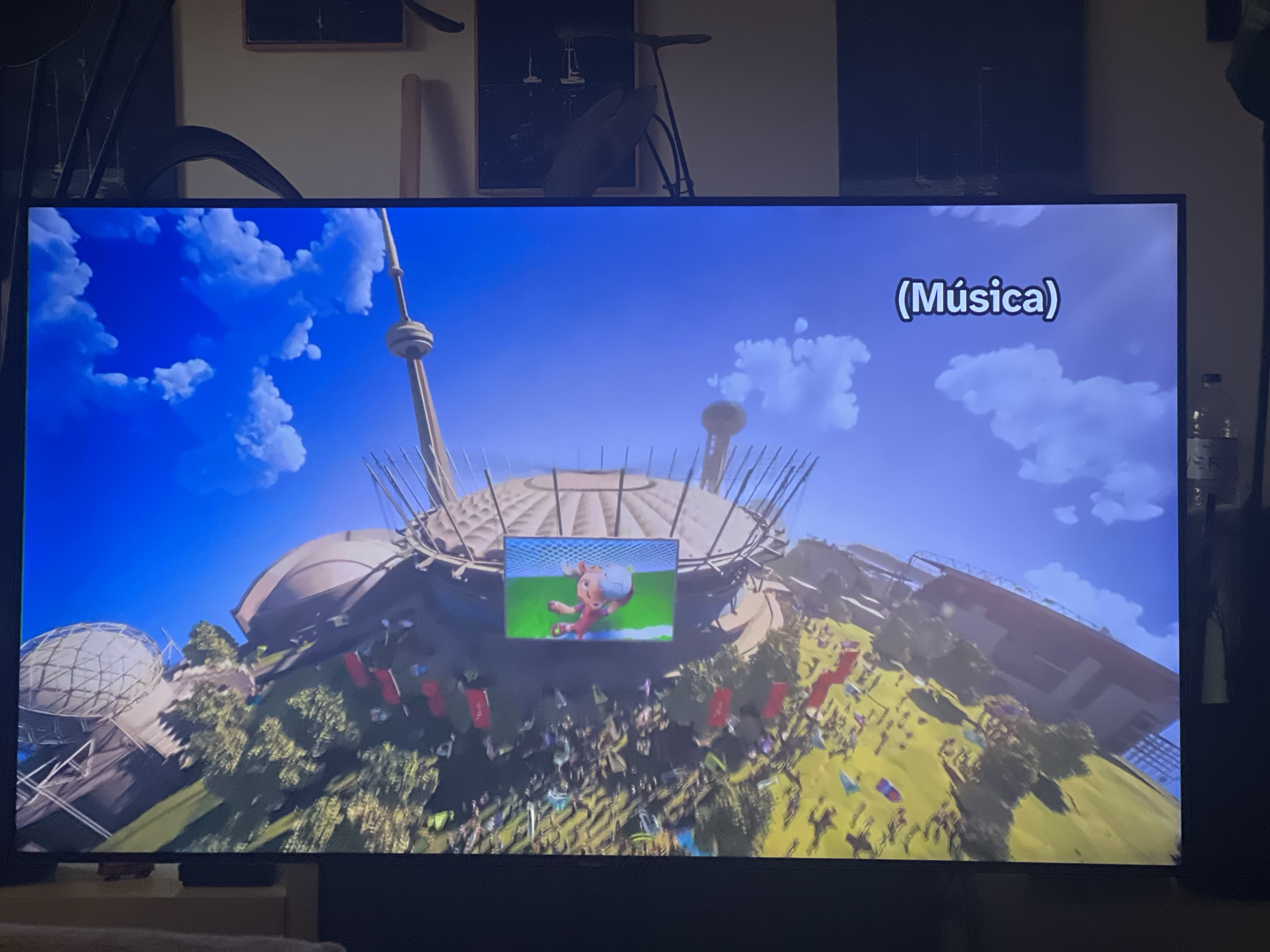 TV coverage of Spain vs. Argentina match broadcast from Mollet del Vallès