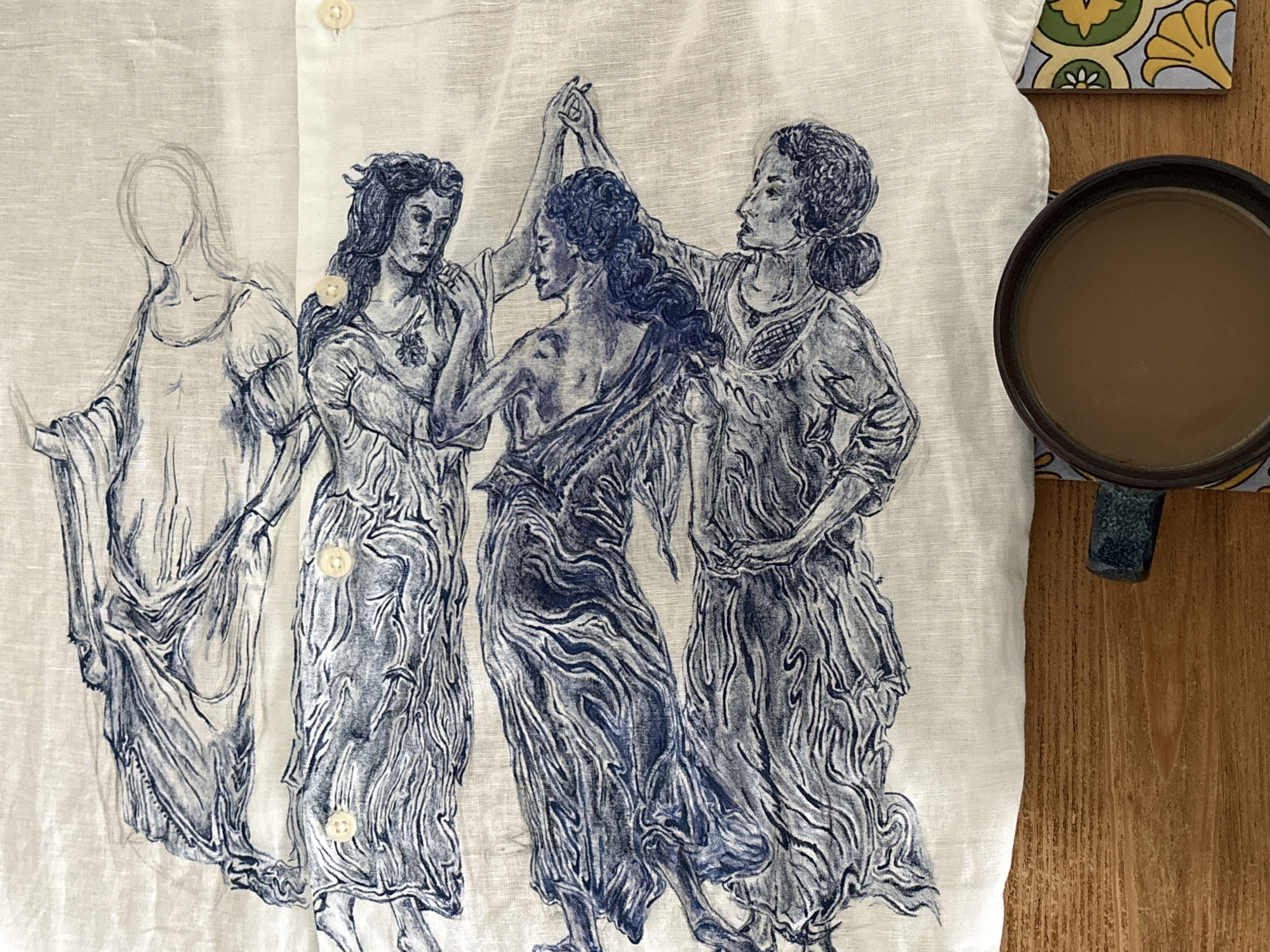 Manchester resident documents morning domestic scenes with art and plants