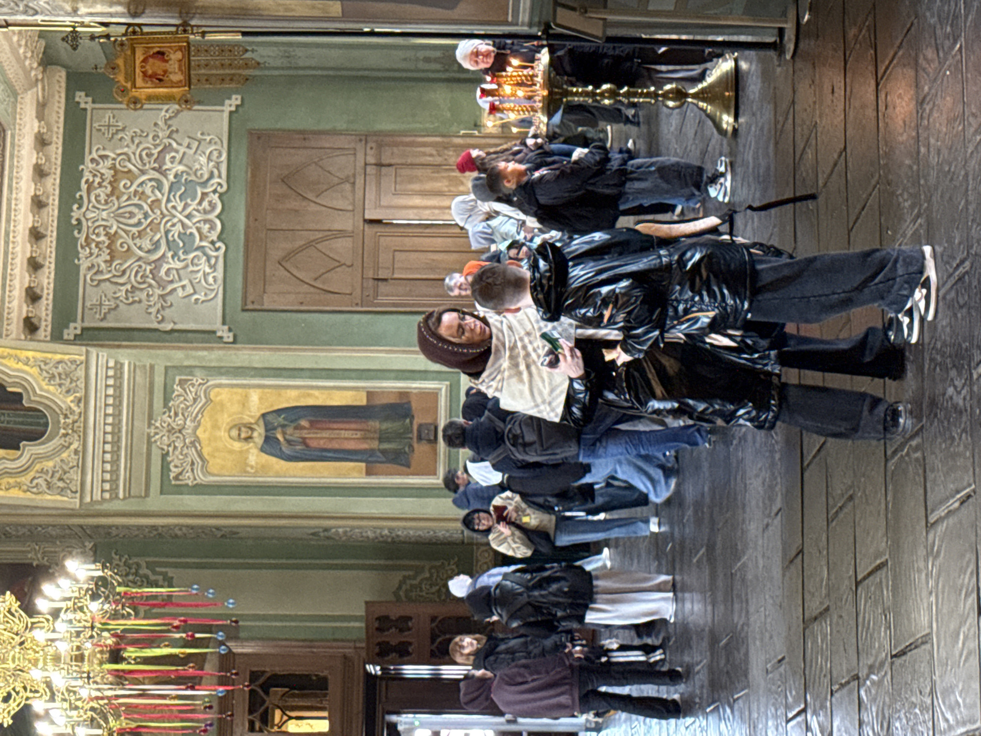 Sunday morning worship activity captured at Orthodox churches in Kazan