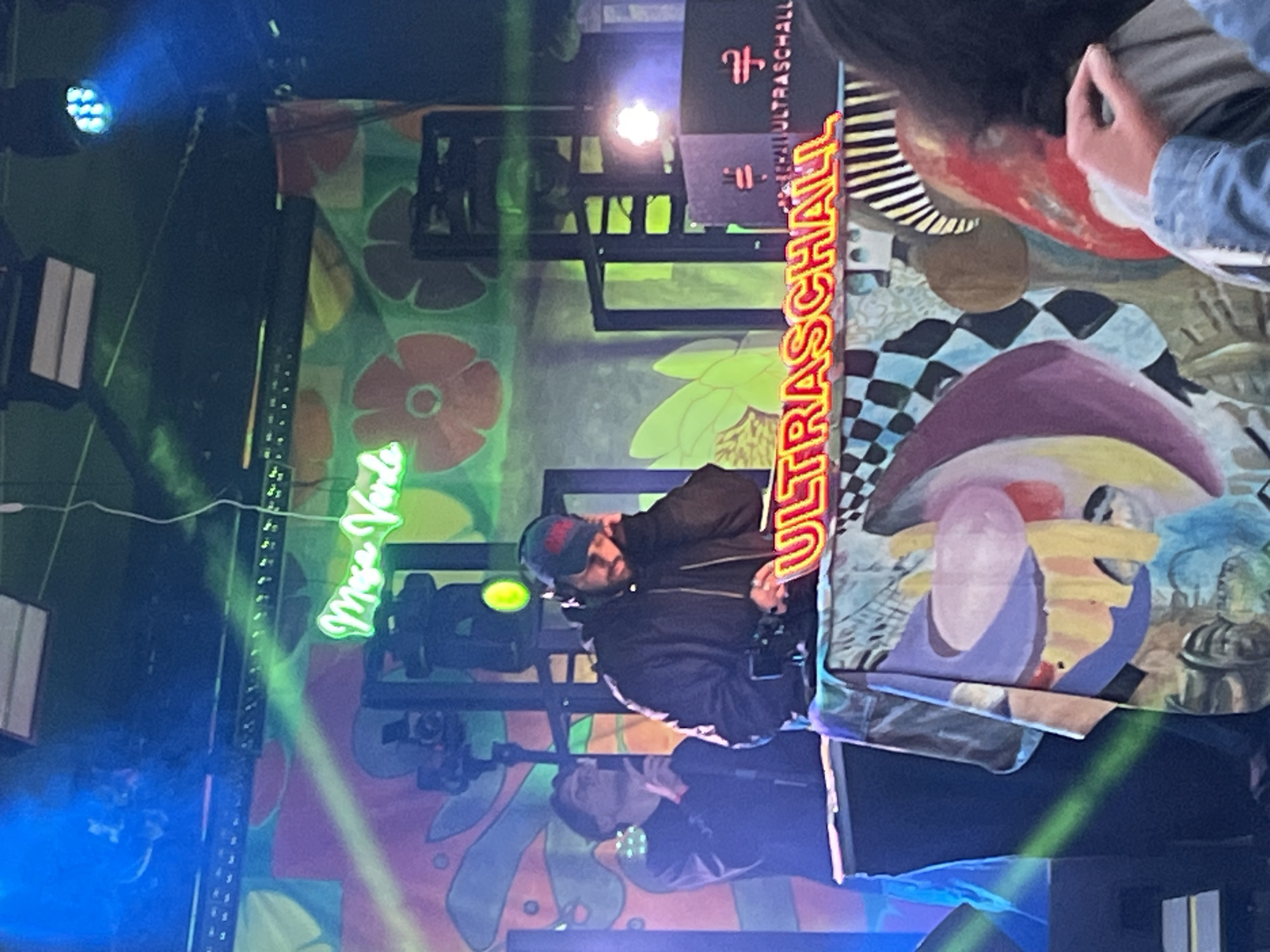 DJ performs at outdoor evening event in Luxembourg City