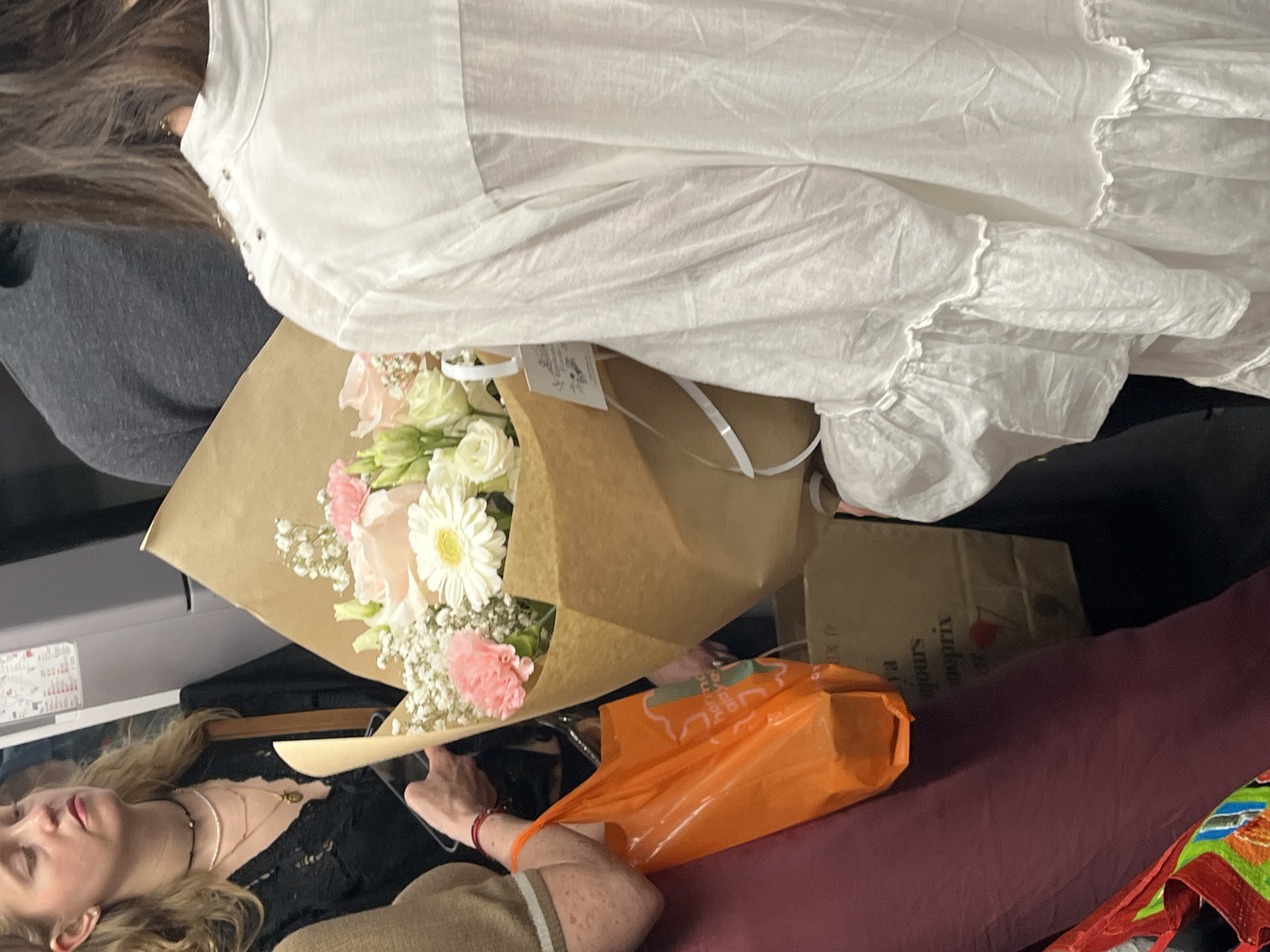 Lyon Afternoon: Flowers and Restaurant Scene Captured
